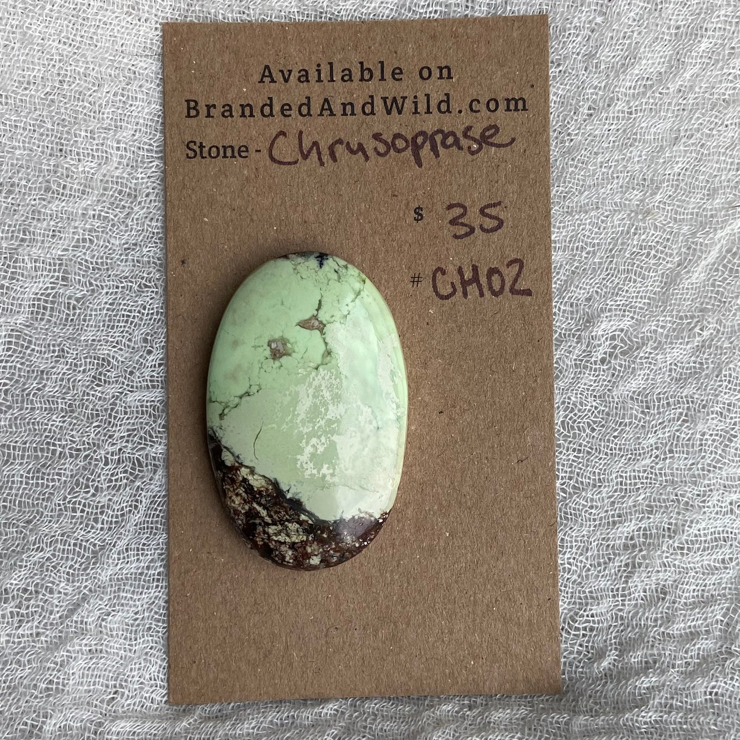 Chrysoprase Cabochon - Ch02