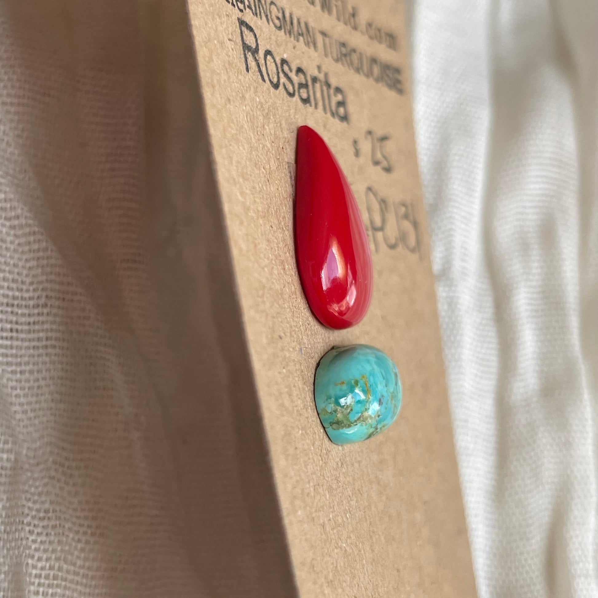 Rosarita / Kingman Turquoise Cabochon - MIX131 E7B496BF-1A04-44FC-9A85-D6FA6E34892F Brandedandwild.com