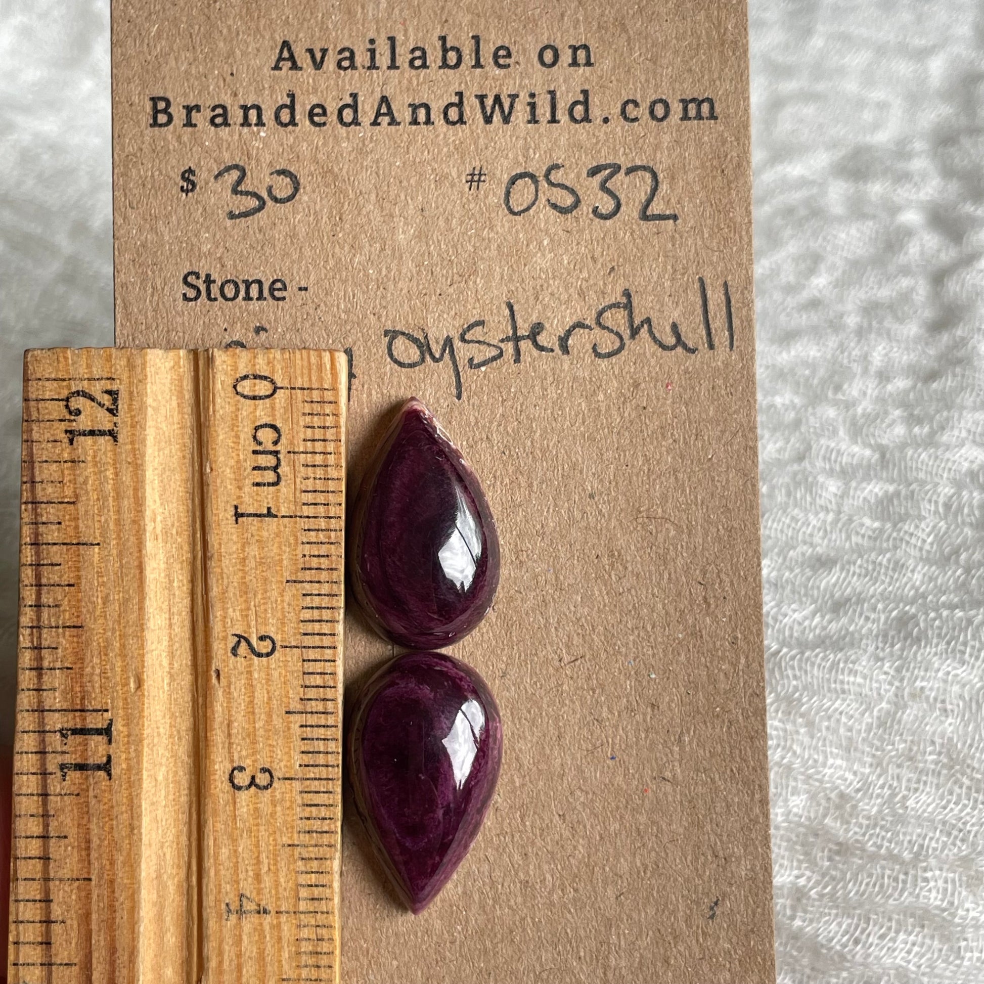 Spiny Oyster Shell Cabochon - OS32 E7BC2E21-8FA9-4395-8F78-17EEDE4141C4 Brandedandwild.com