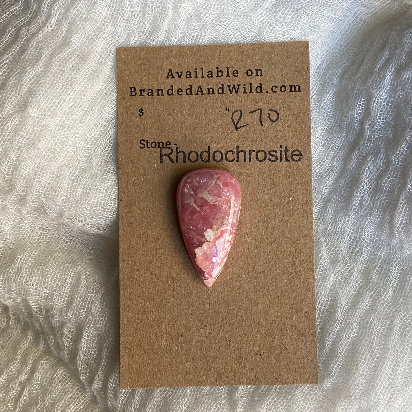 Rhodochrosite Cabochon - R70