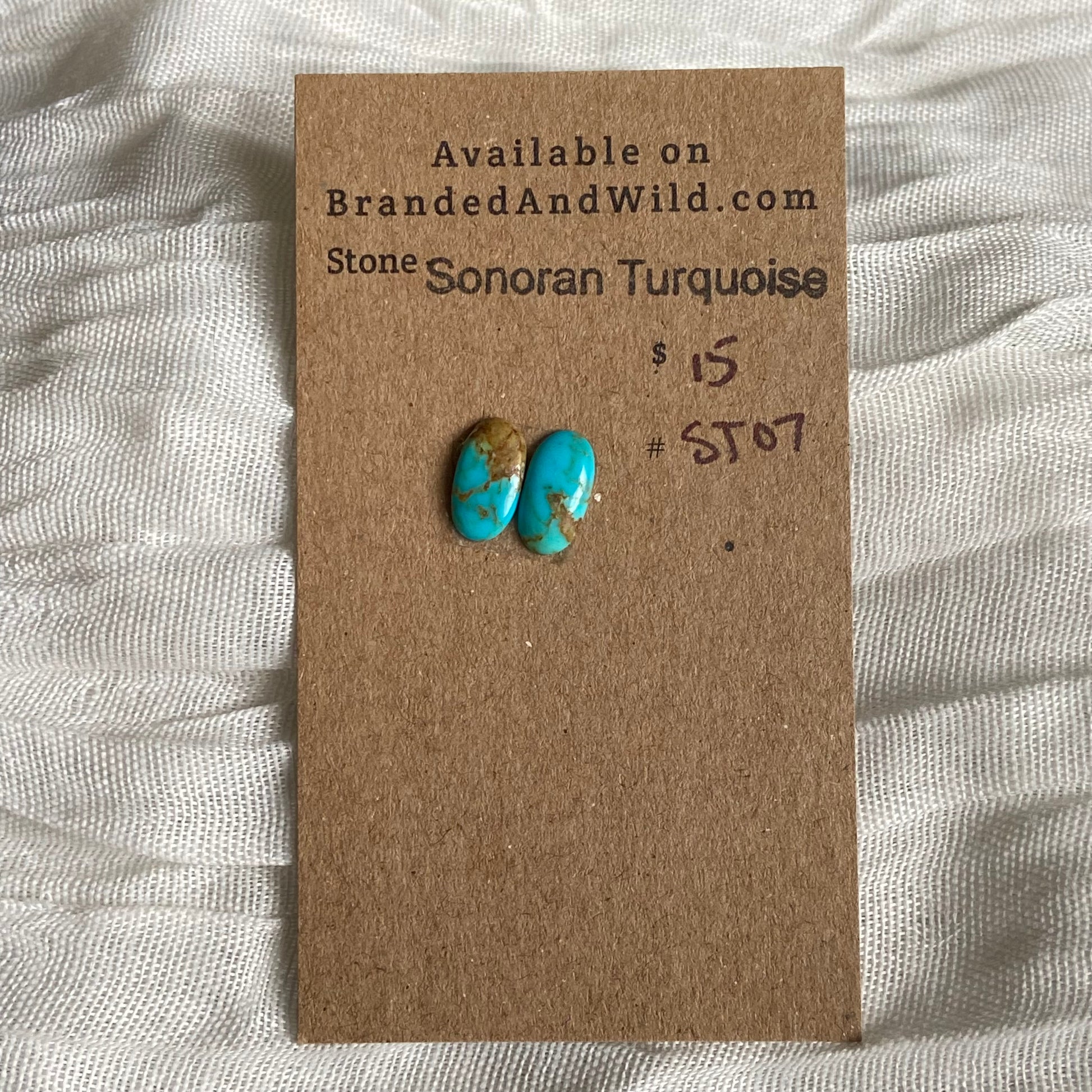 Sonoran Turquoise Cabochon - ST07 E7F4B4AD-761A-4493-9DA2-C302B146658C Brandedandwild.com