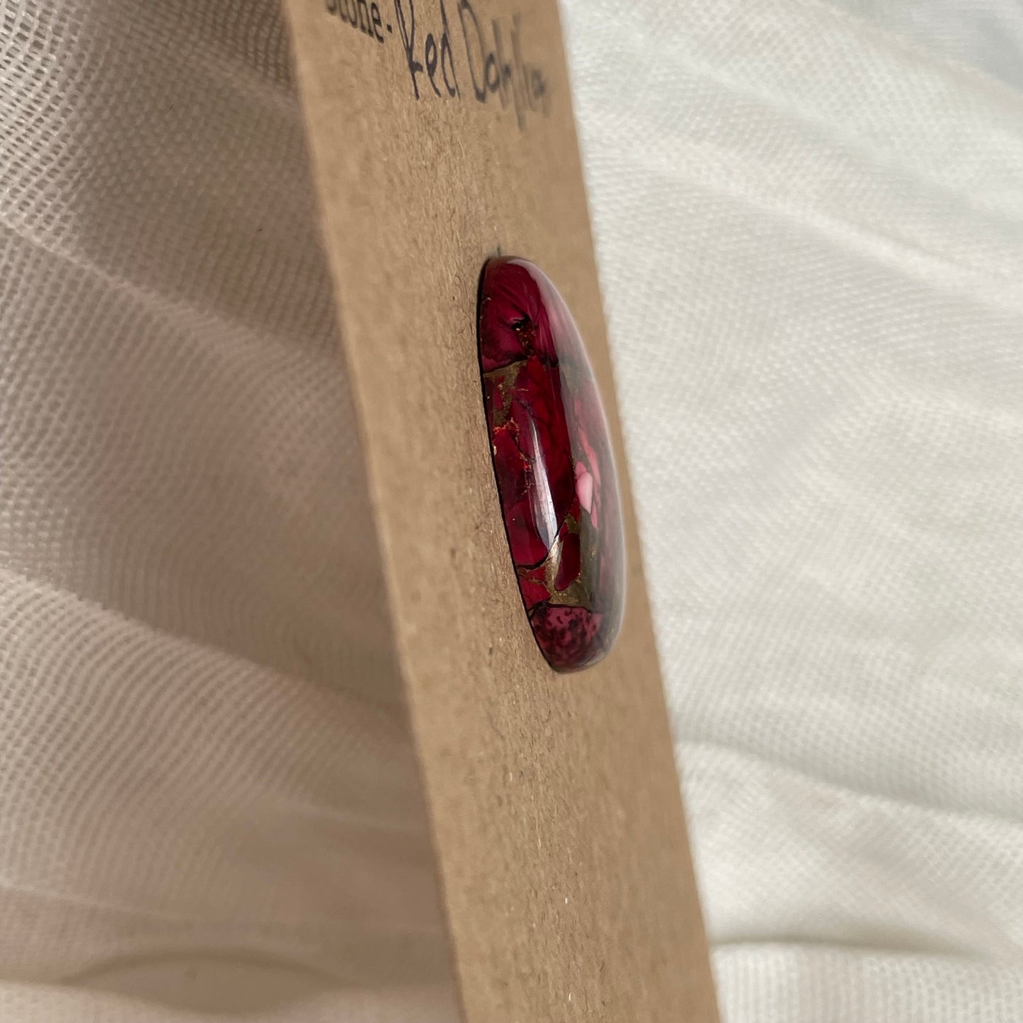 Red Dahlia Cabochon - RD12 E800BFAB-F38A-4D53-8D26-45F3AC9A50D0 Brandedandwild.com