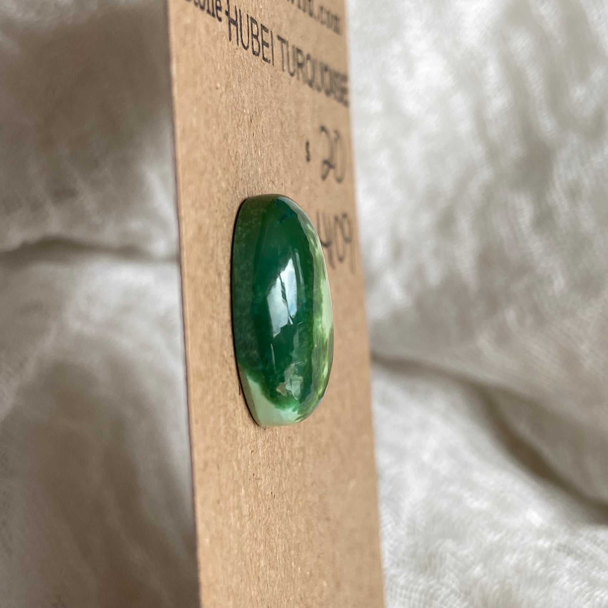 Hubei Turquoise Cabochon - H109 E81A9FD8-38C0-42FD-BB94-6B3A80CCA8C6 Brandedandwild.com