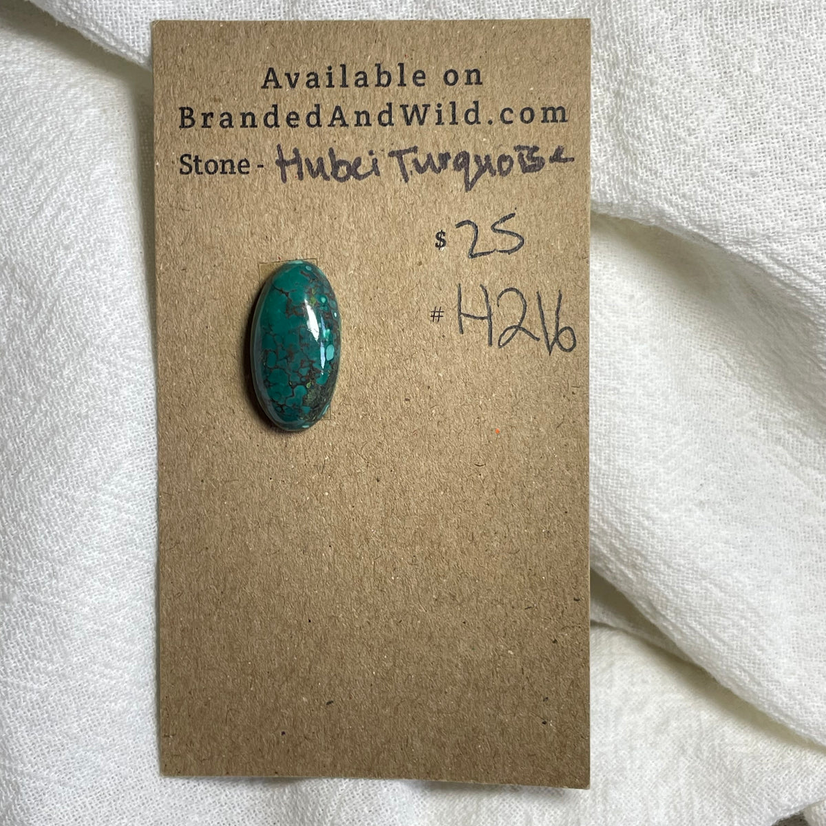 Hubei Turquoise Cabochon - H216 E81F1BFE-5162-4C09-AF8C-43BC2DB59FC7 Brandedandwild.com