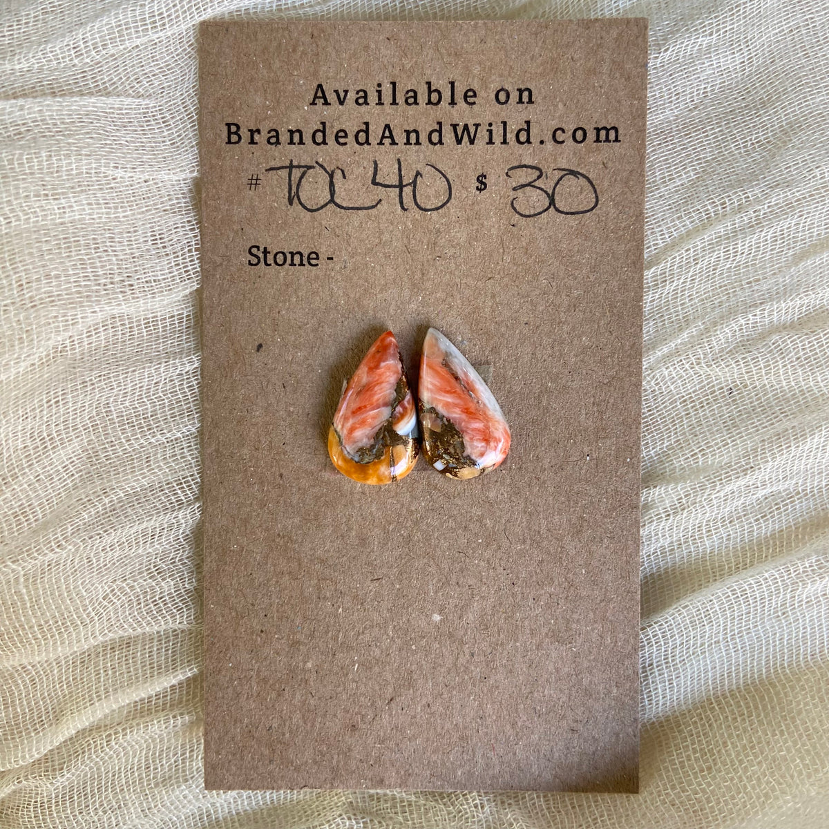 Turquoise, Oyster Shell, Copper Cabochon - TOC40 E82636EA-55A3-4B16-9CA8-821835C619E3 Brandedandwild.com