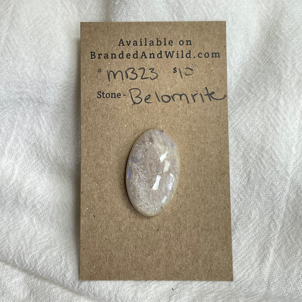 Belomrite Moonstone Cabochon - MB23 E8570CBE-27EB-4484-A1B7-1A4D78BC93E5 Brandedandwild.com
