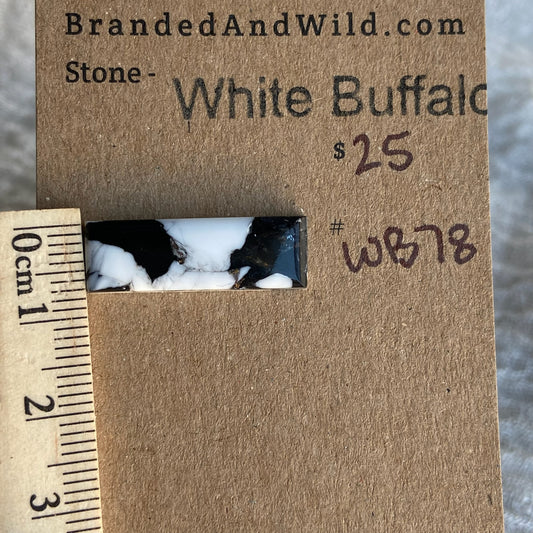 White Buffalo Cabochon - WB78