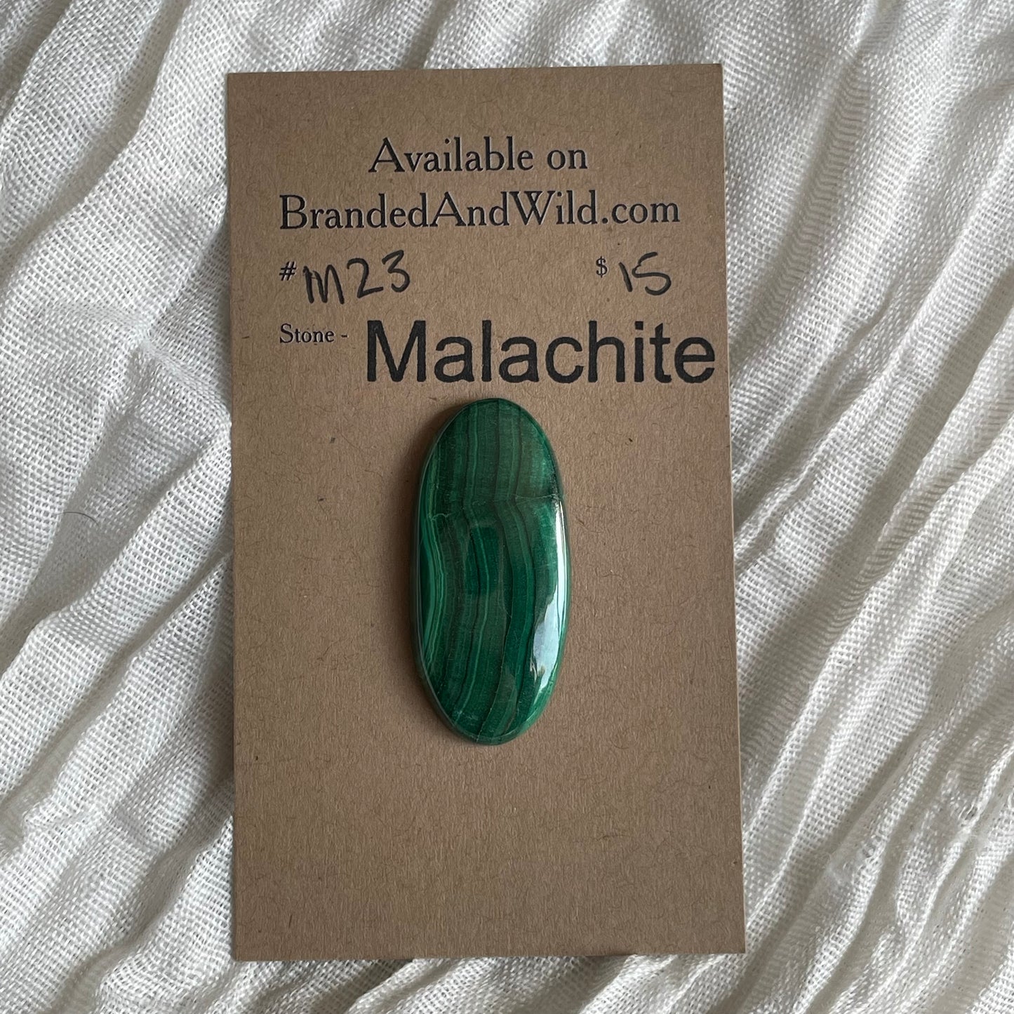 Malachite Cabochon - M23 E86179C4-71A2-43D1-A24A-6C75765909FE Brandedandwild.com