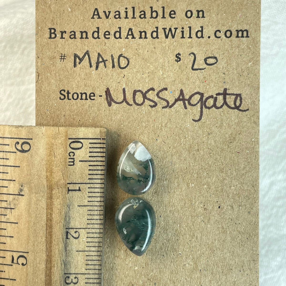 Moss Agate Cabochon - MA10 E873391F-D834-448E-A9AD-D00CE773A6BA Brandedandwild.com