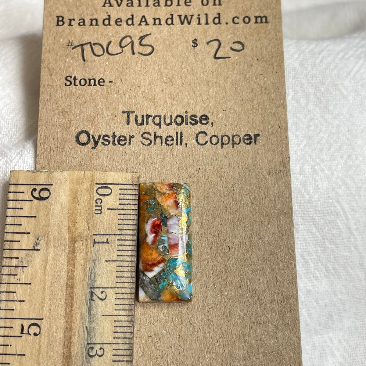 Turquoise, Oyster Shell, Copper Cabochon - TOC95