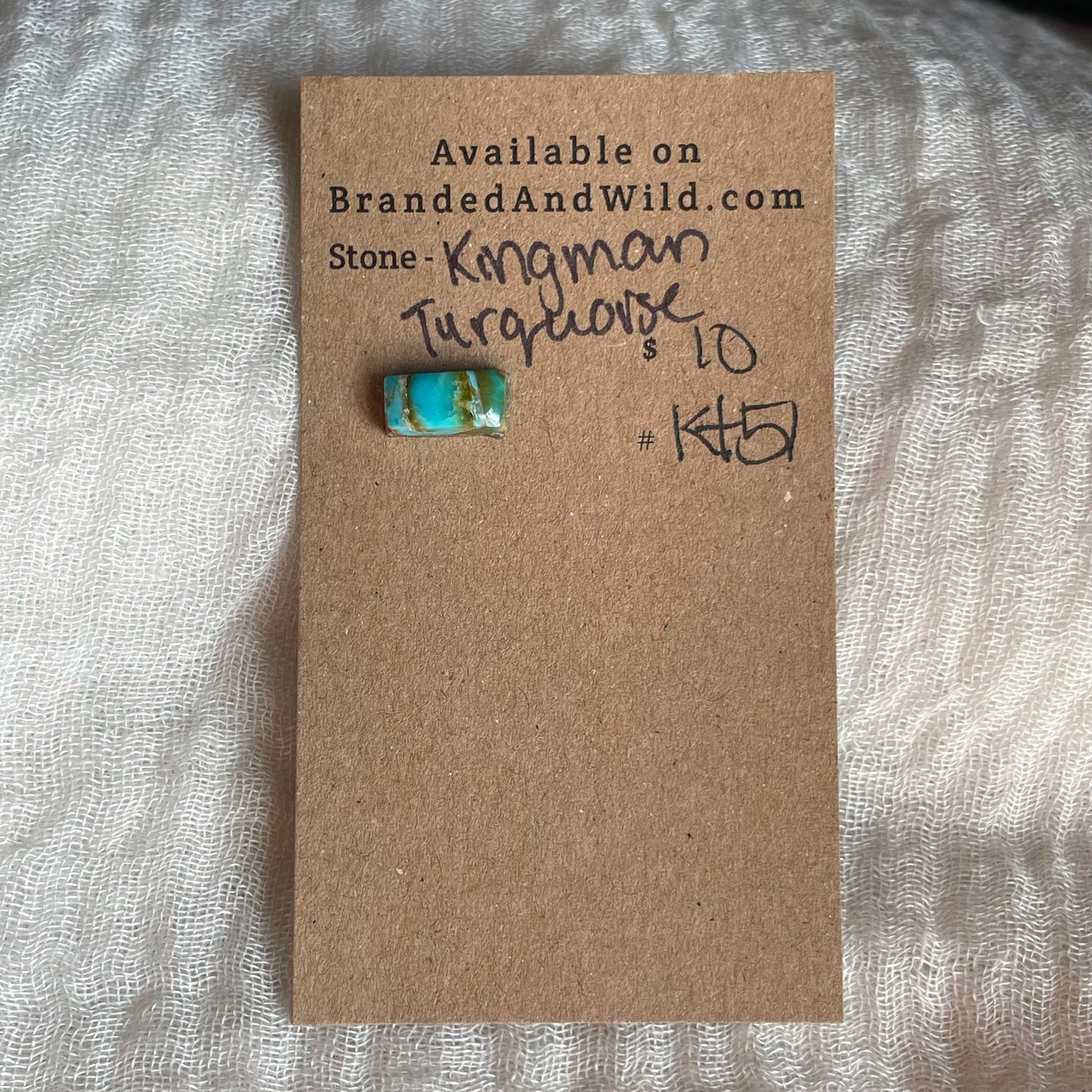 Kingman Turquoise Cabochon - KT51 E887BD8D-558C-496F-91EF-135AEB6F065E Brandedandwild.com