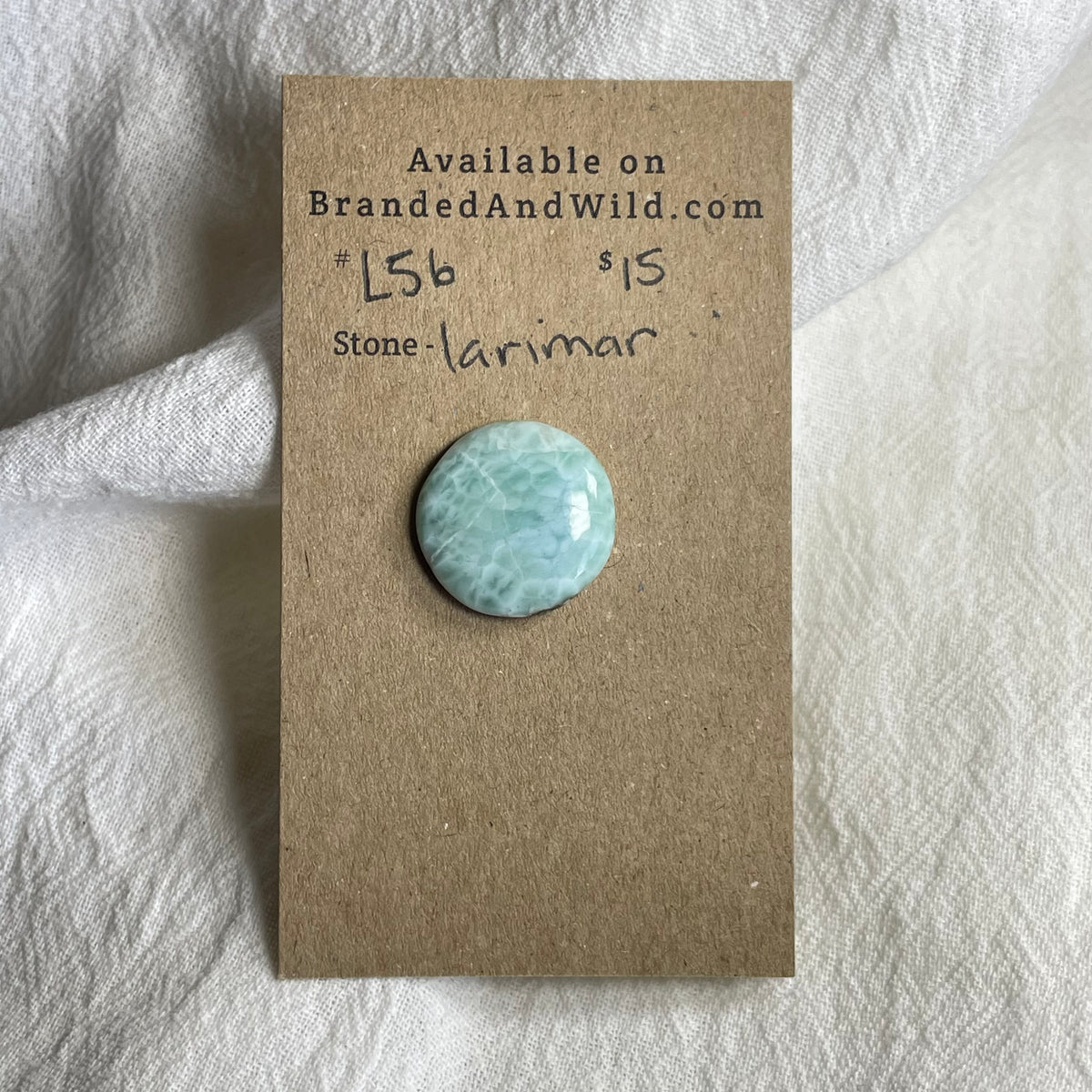 Larimar Cabochon - L56 E8A4F70B-C03B-4C39-B8E8-66D2005F1110 Brandedandwild.com
