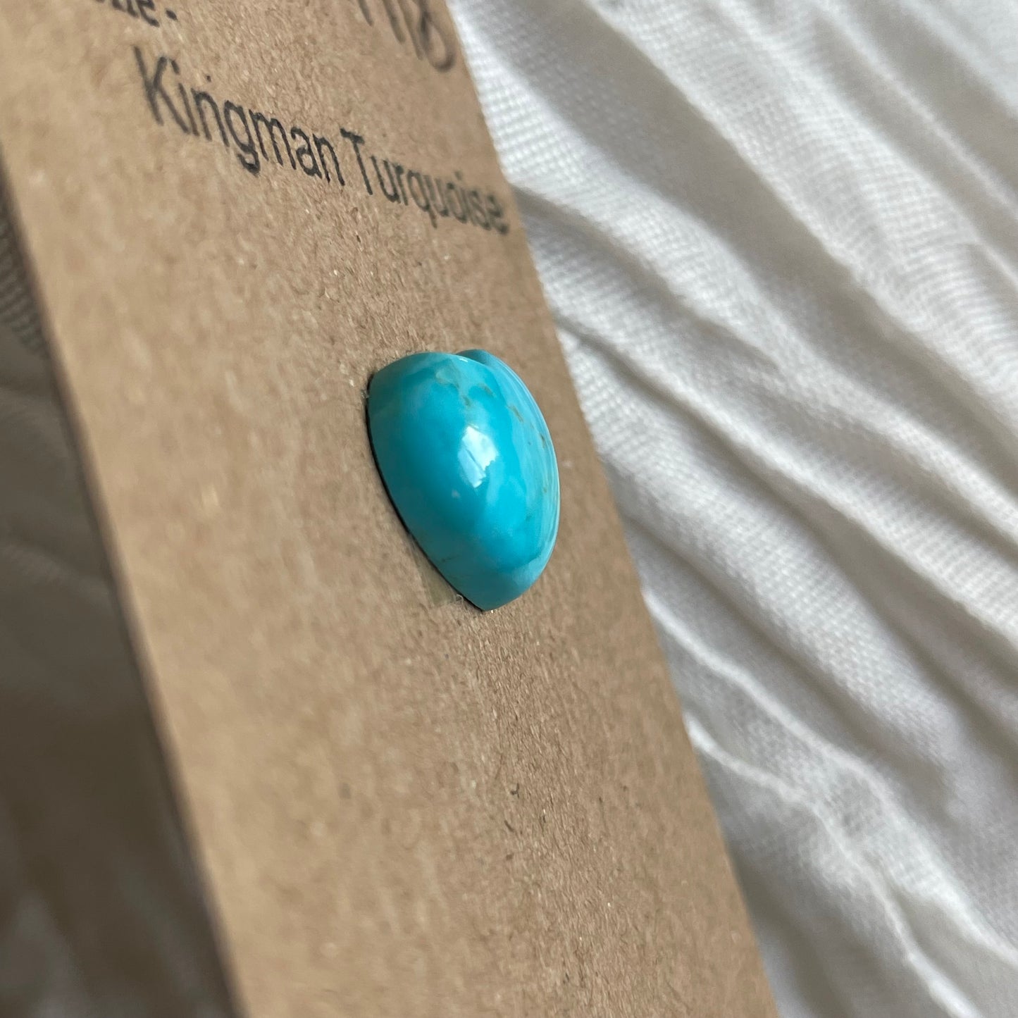 Kingman Turquoise Cabochon - KT118 E8D2DB8C-326C-497F-8333-8B8A9DEA5444 Brandedandwild.com
