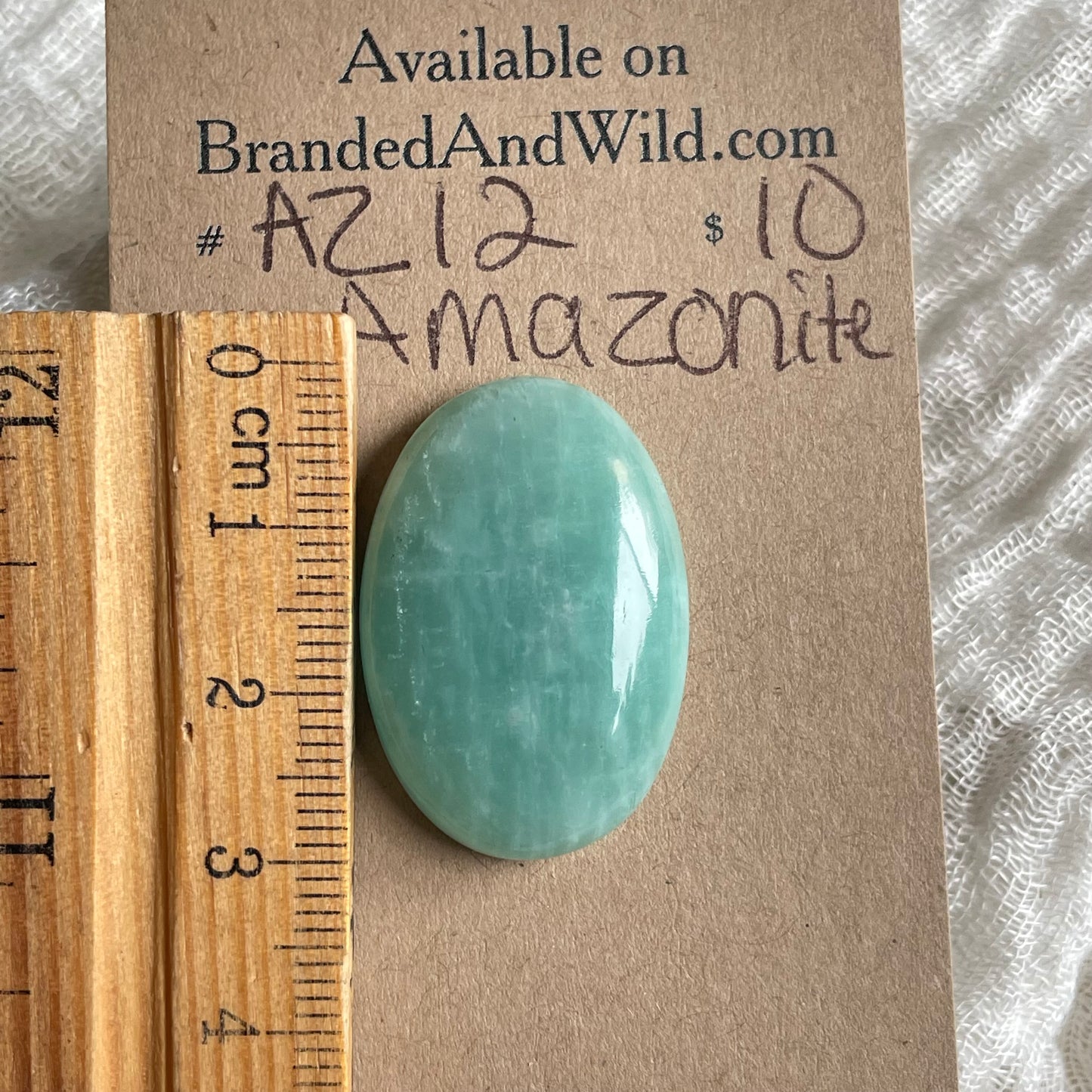 Amazonite Cabochon - AZ12 E8E4CE8F-FBDB-456E-A0A6-393FB7EE3364 Brandedandwild.com