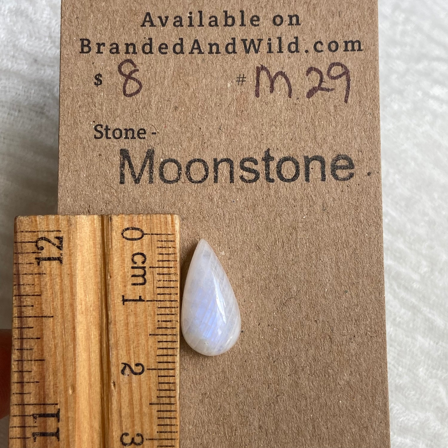 Moonstone Cabochon - M29 E906A69F-4350-424F-BE68-78D2DA2ABCA9 Brandedandwild.com
