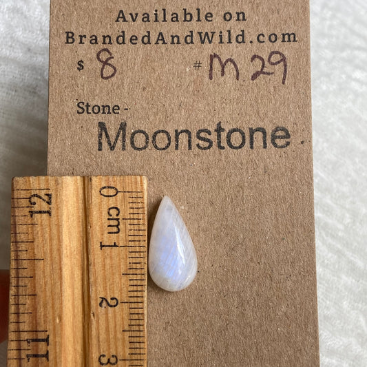 Moonstone Cabochon - M29 E906A69F-4350-424F-BE68-78D2DA2ABCA9 Brandedandwild.com