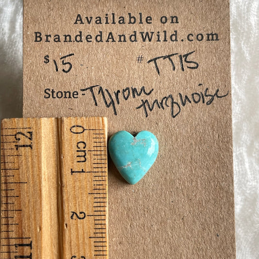 Tyrone Turquoise Cabochon - TT15 E90DA08C-FF76-46EA-8666-3E311E324F09 Brandedandwild.com