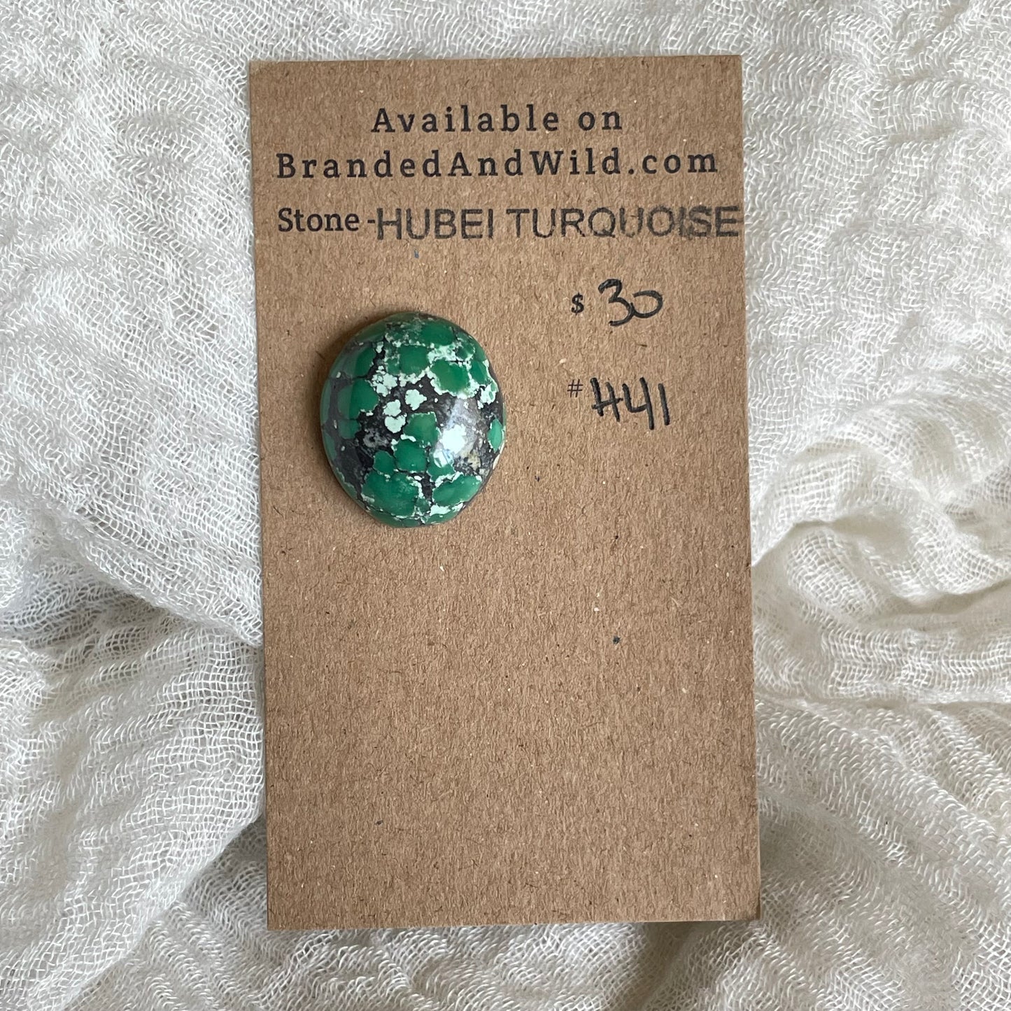 Hubei Turquoise Cabochon - H41 E917A3D5-7499-46B3-9C9E-6BA2241A84CA Brandedandwild.com