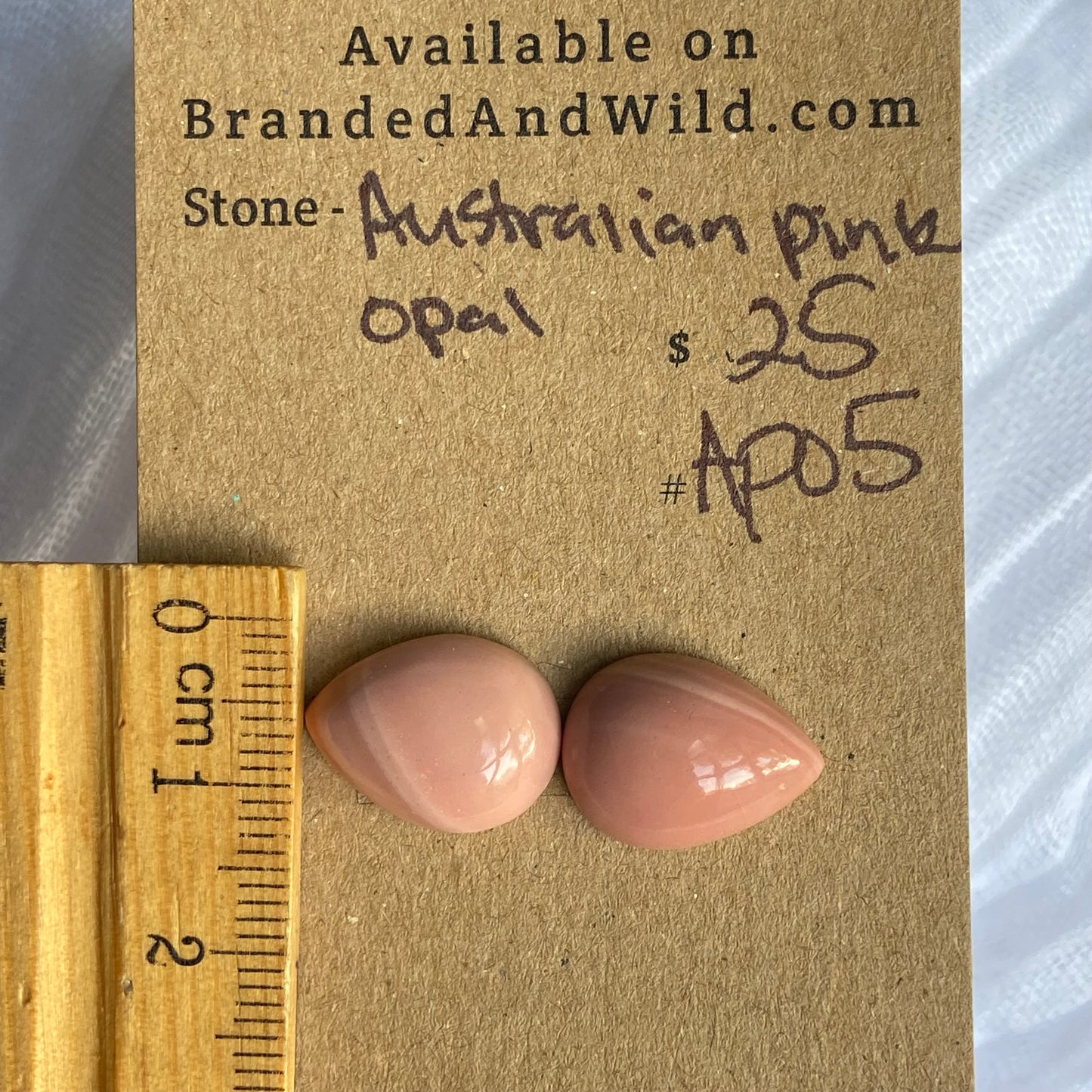 Australian Pink Opal Cabochon - APO5 E91B148E-2F0F-4544-BAB5-517E49BC989F Brandedandwild.com