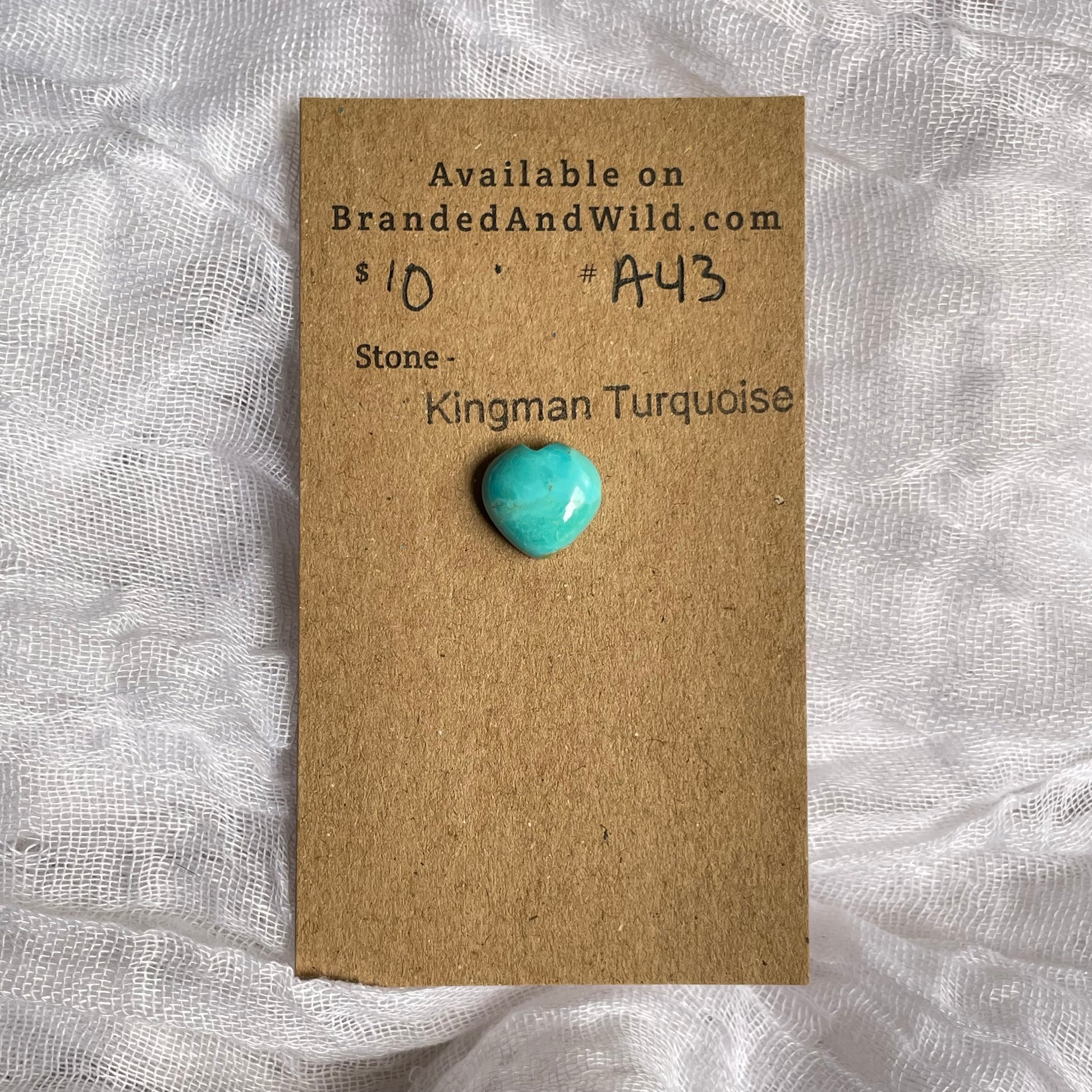 Kingman Turquoise Cabochon - KT43 E9242D7A-AA39-4E6C-82B3-45B97541DA7A Brandedandwild.com