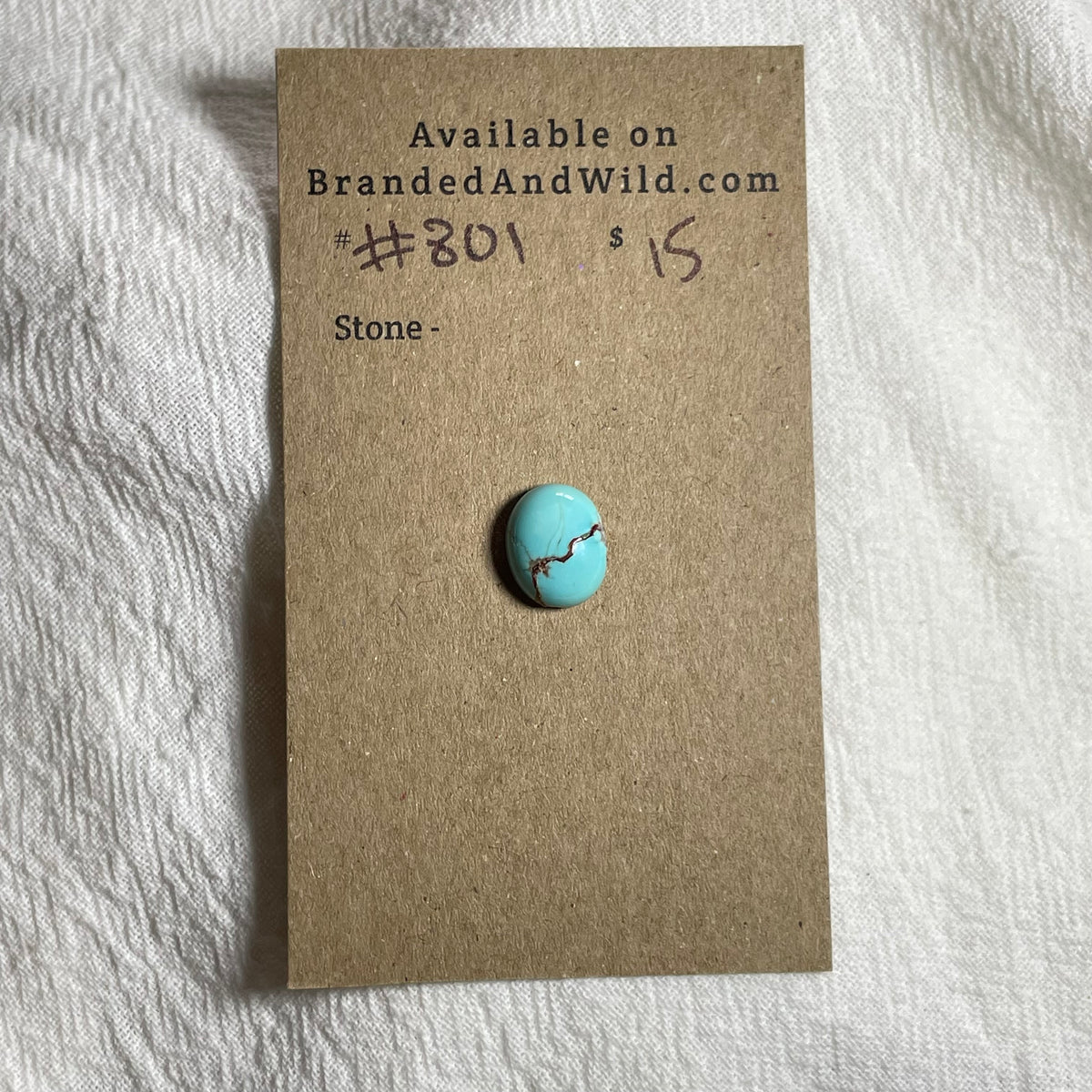 #8 Turquoise Cabochon - #801