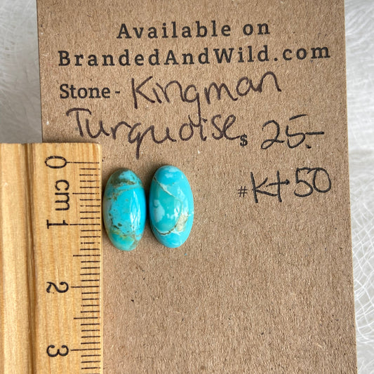 Kingman Turquoise (composite) Cabochon - KT50