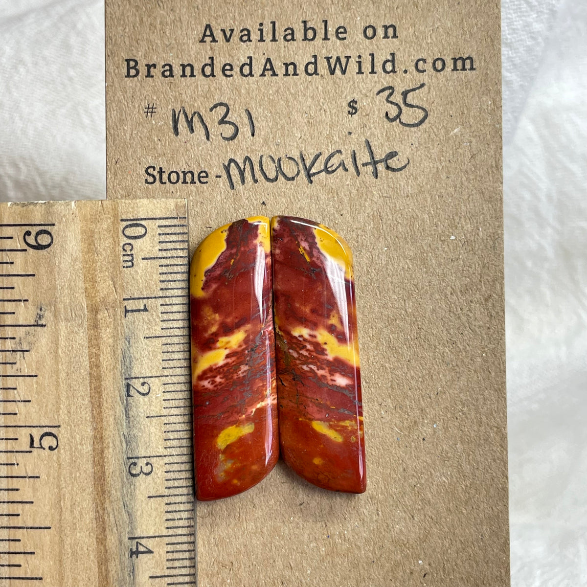 Mookaite Cabochon- M31 E94BE7D3-80D4-447F-AD50-E7DEAA062DC2 Brandedandwild.com