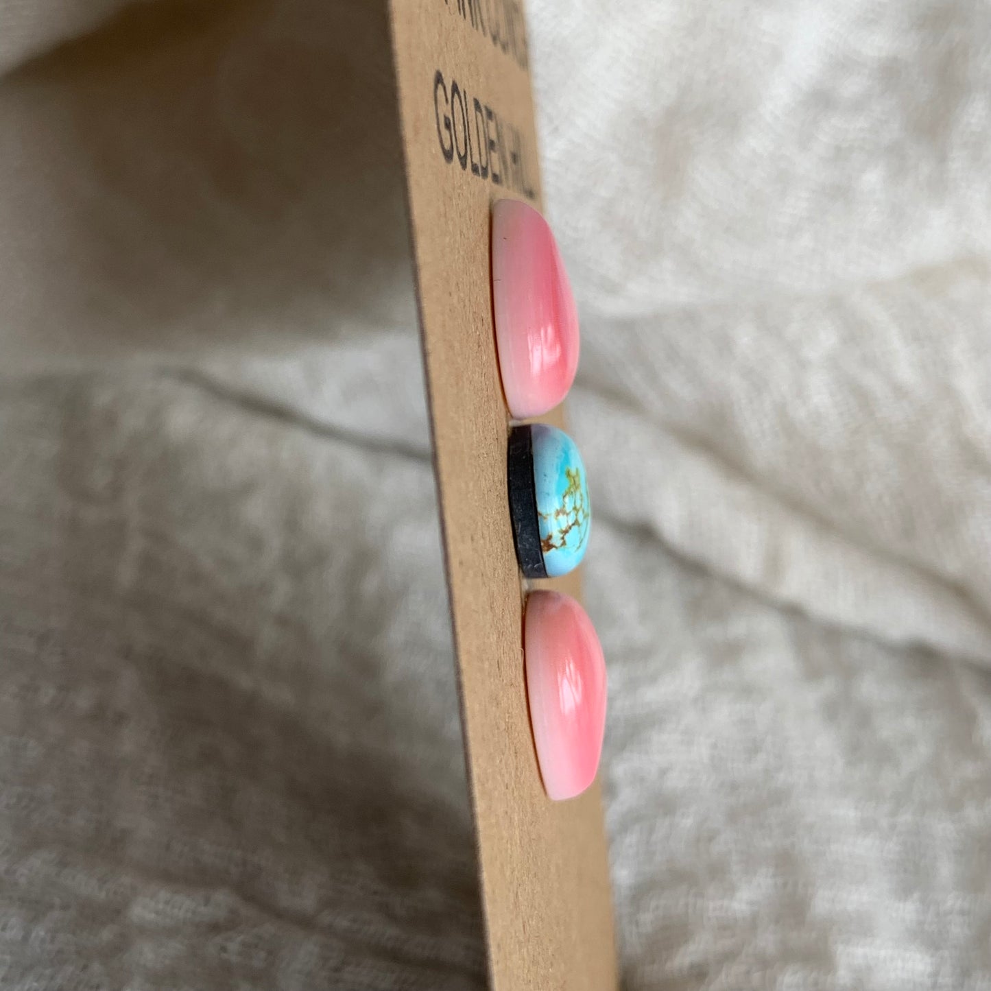 Pink Conch/Golden Hill Cabochon - PG8