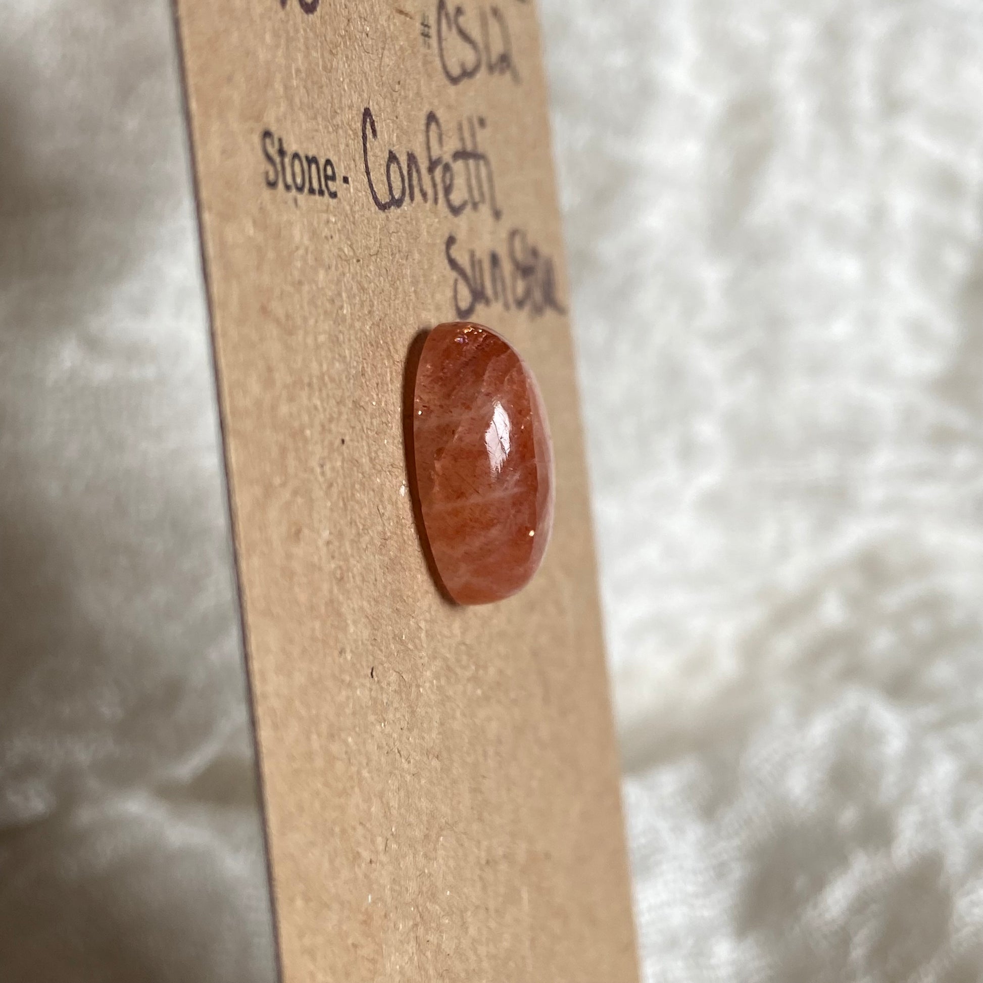 Confetti Sunstone Cabochon - CS12 E98A818B-F9CA-4B0E-B46E-0DE9880999A6 Brandedandwild.com
