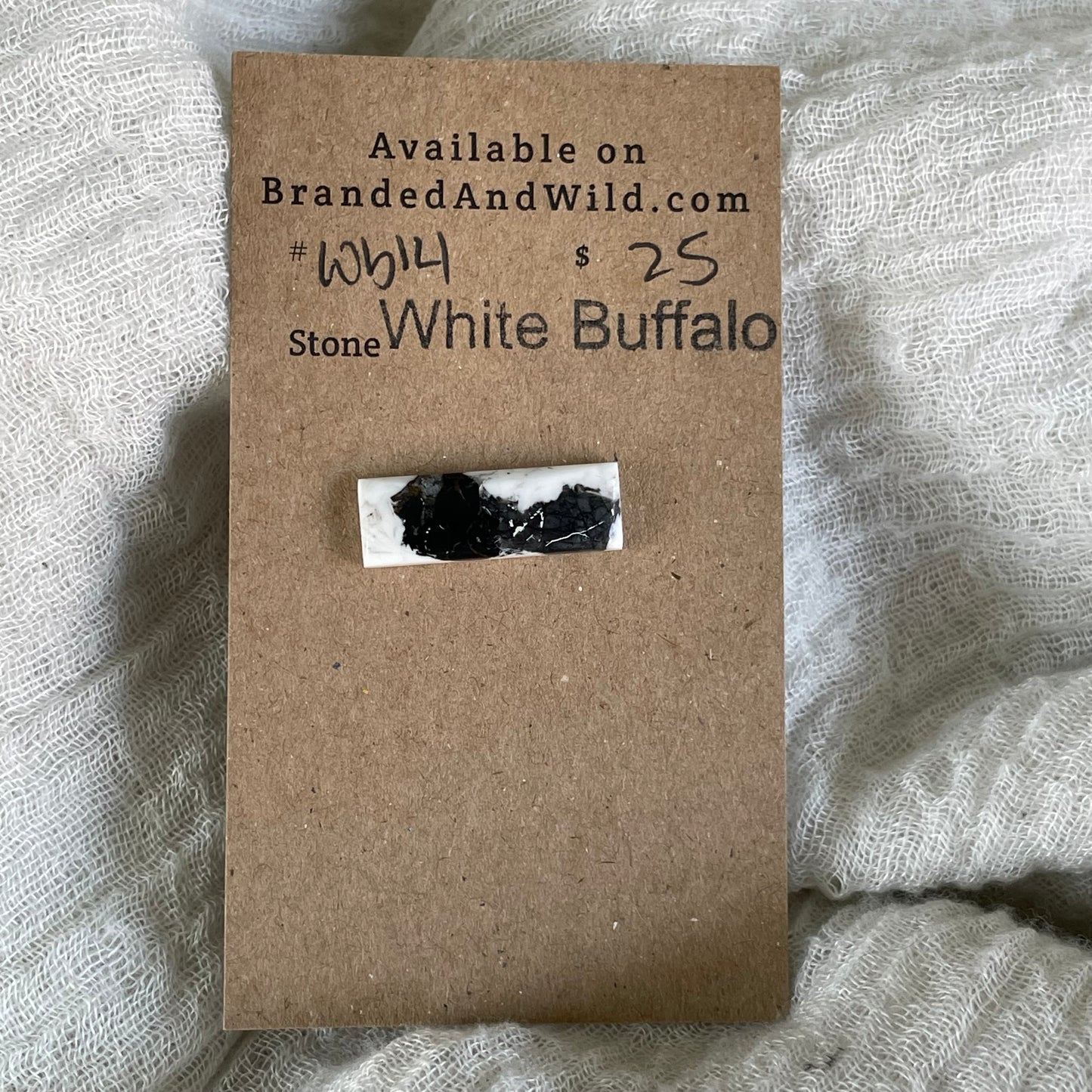 White Buffalo Cabochon - WB14