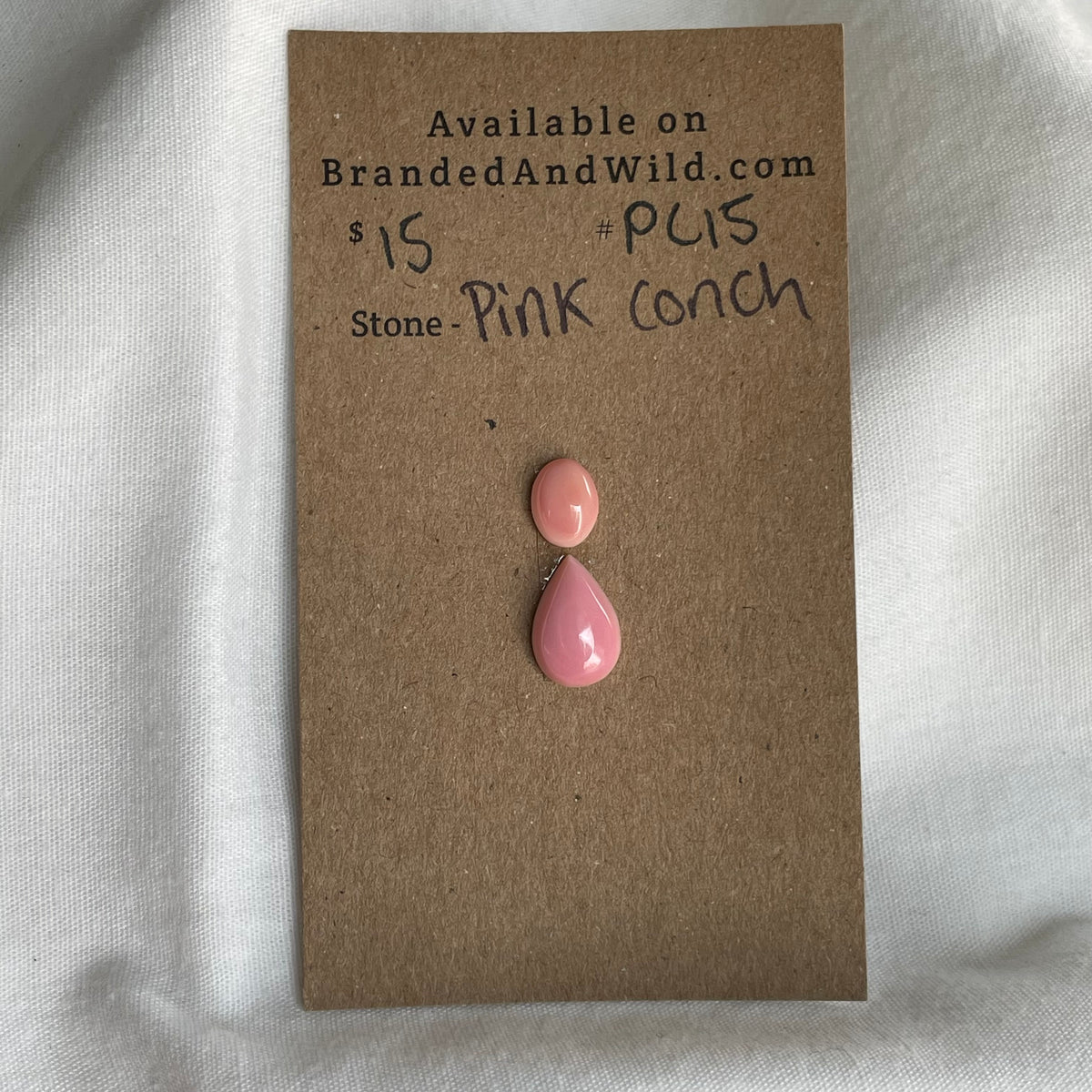 Pink Conch Cabochon - PC15 E9D55F32-7CFE-4FEE-AA57-8242ECA9BA93 Brandedandwild.com