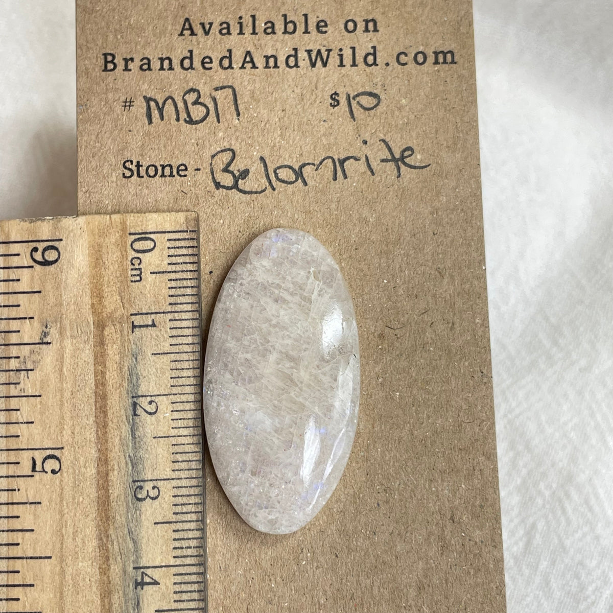 Belomrite Moonstone Cabochon - MB17 E9E1090D-9FE2-40B0-946D-ADB41F8D59DE Brandedandwild.com