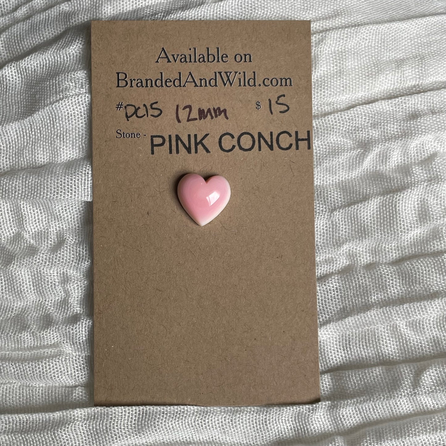 Pink Conch Cabochon - PC15 E9EB9915-AD96-4C34-9095-29D14E2AD58E Brandedandwild.com