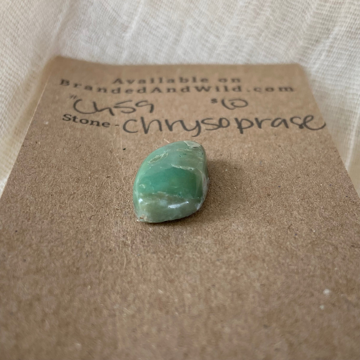 Chrysoprase Cabochon - Ch59 E9EBB64C-311B-4872-9429-F2C0194E8F71 Brandedandwild.com