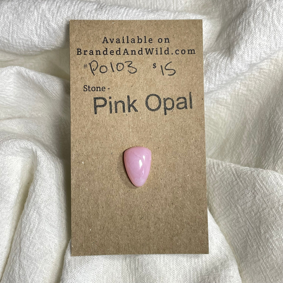 Pink Opal Cabochon - PO103 E9FFB70B-2B41-413E-8DF0-531005E9CFB4 Brandedandwild.com