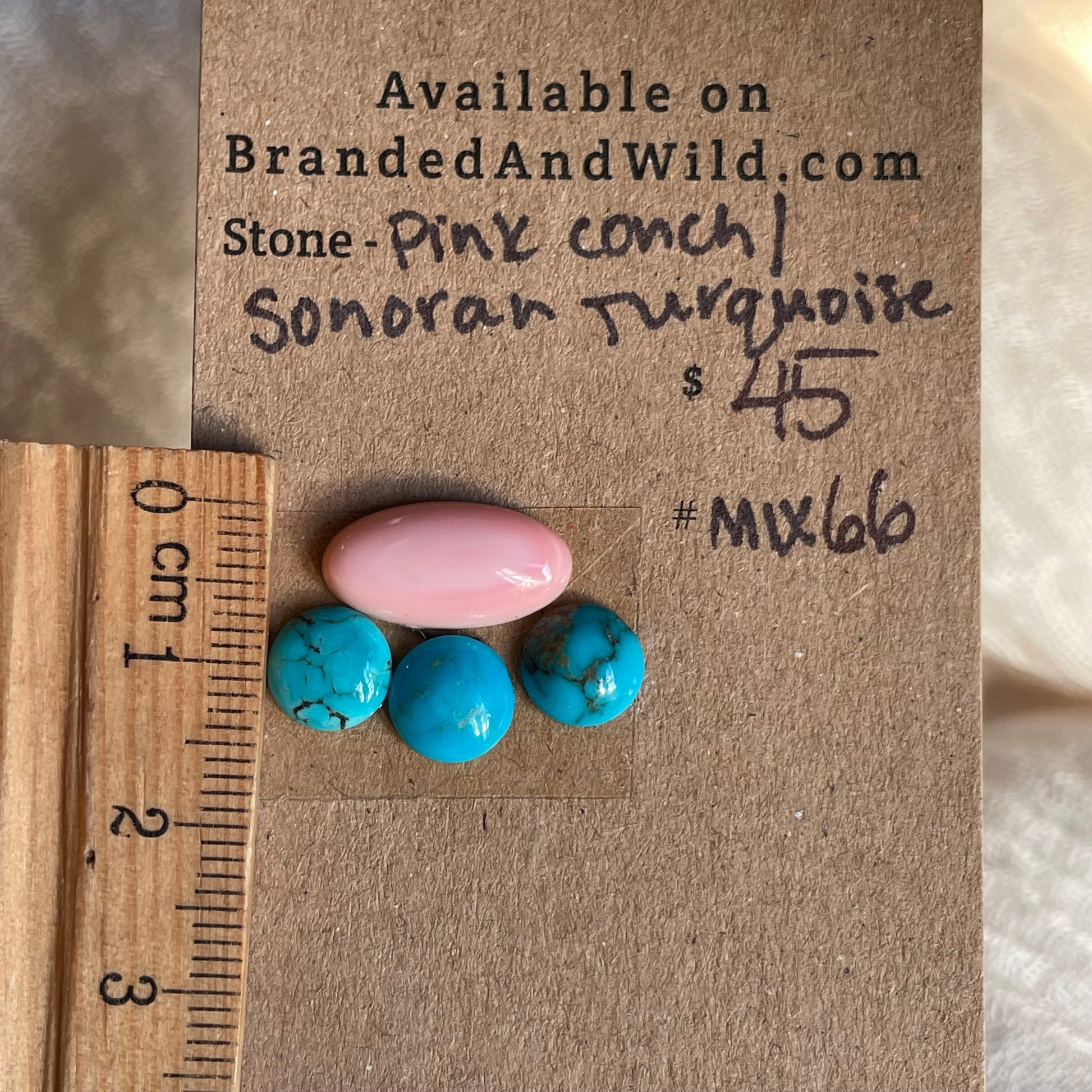Turquoise / Pink Conch Cabochon - MIX65 EA2394A2-2EF1-4E6A-A0AA-FE37BAC4EAF3 Brandedandwild.com