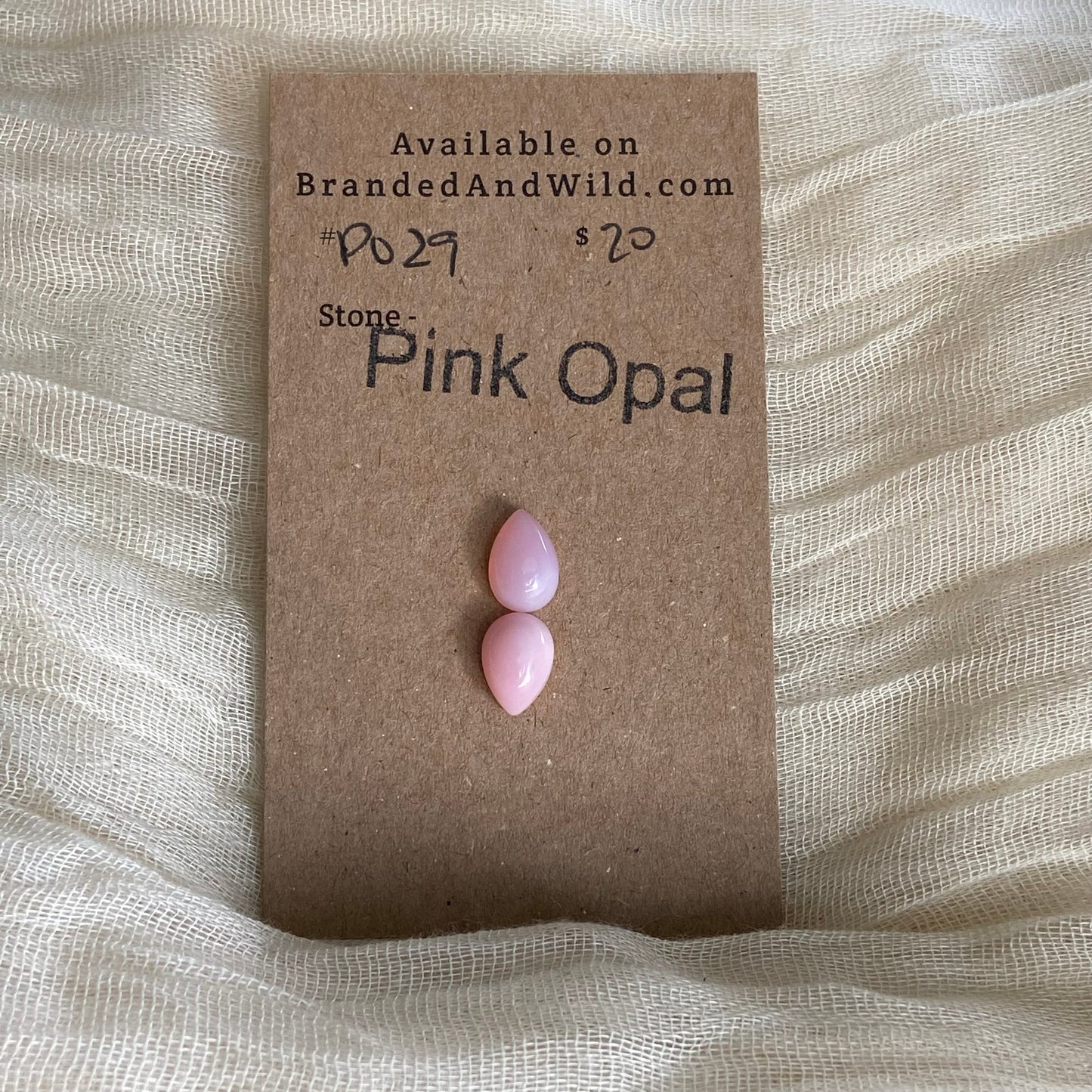 Pink Opal Cabochon - P029
