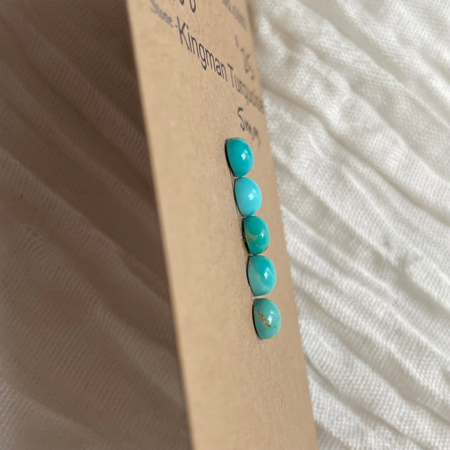 Kingman Turquoise Cabochon - KT08 EA3336F1-B777-43CE-BE6F-D2F782CC7572 Brandedandwild.com
