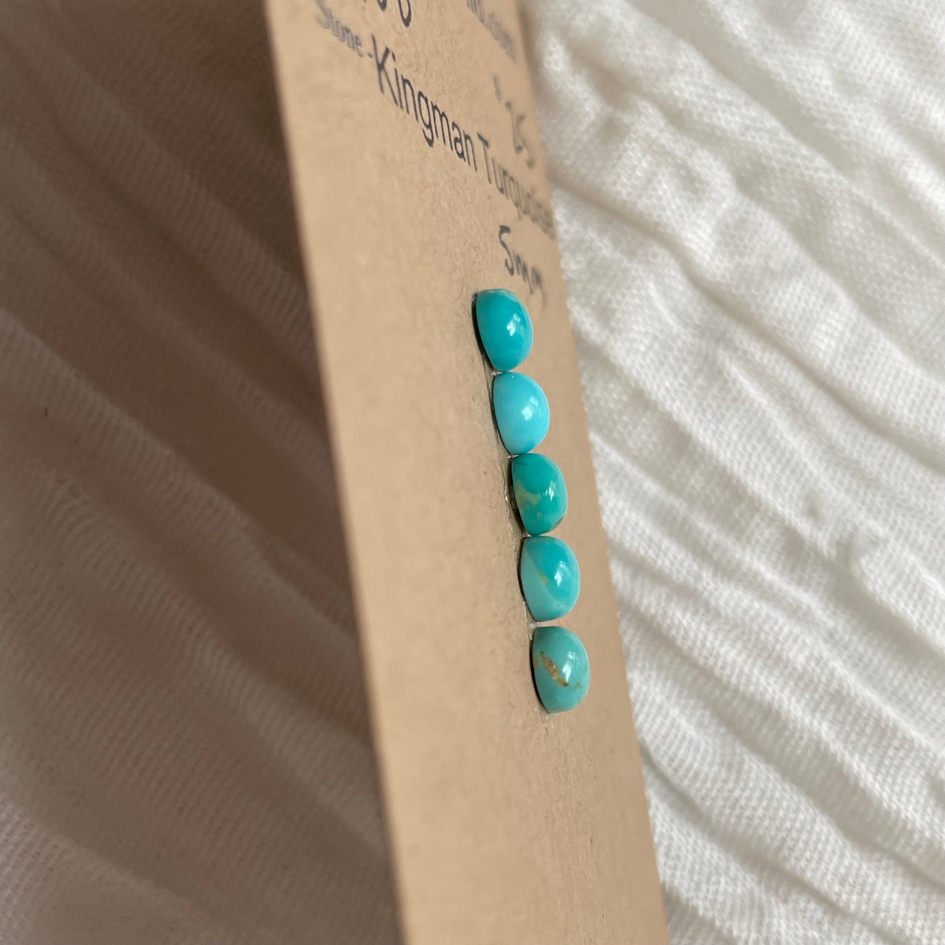 Kingman Turquoise Cabochon - KT08 EA3336F1-B777-43CE-BE6F-D2F782CC7572 Brandedandwild.com