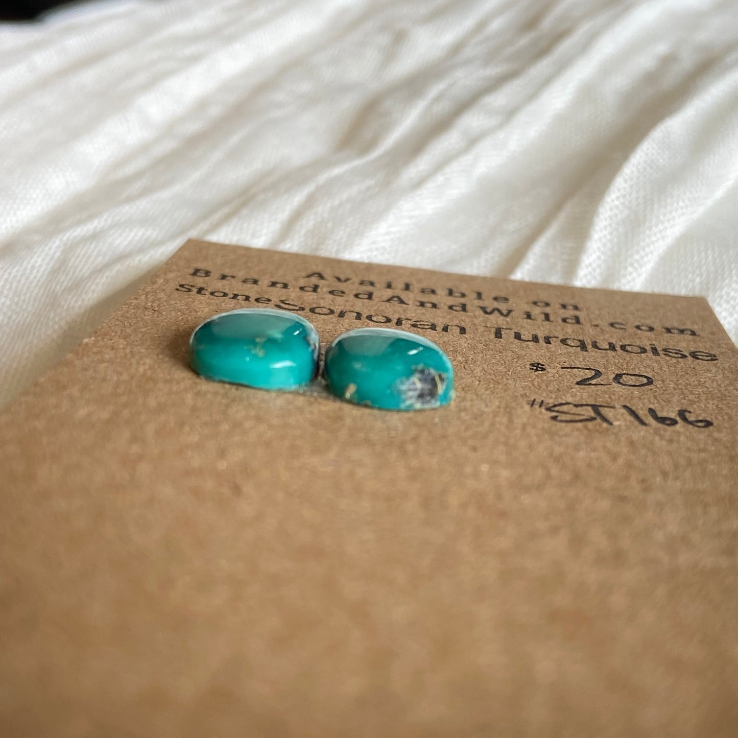 Sonoran Turquoise Cabochon - ST166 EA3686C5-2079-4621-A593-CED2D7022D09 Brandedandwild.com