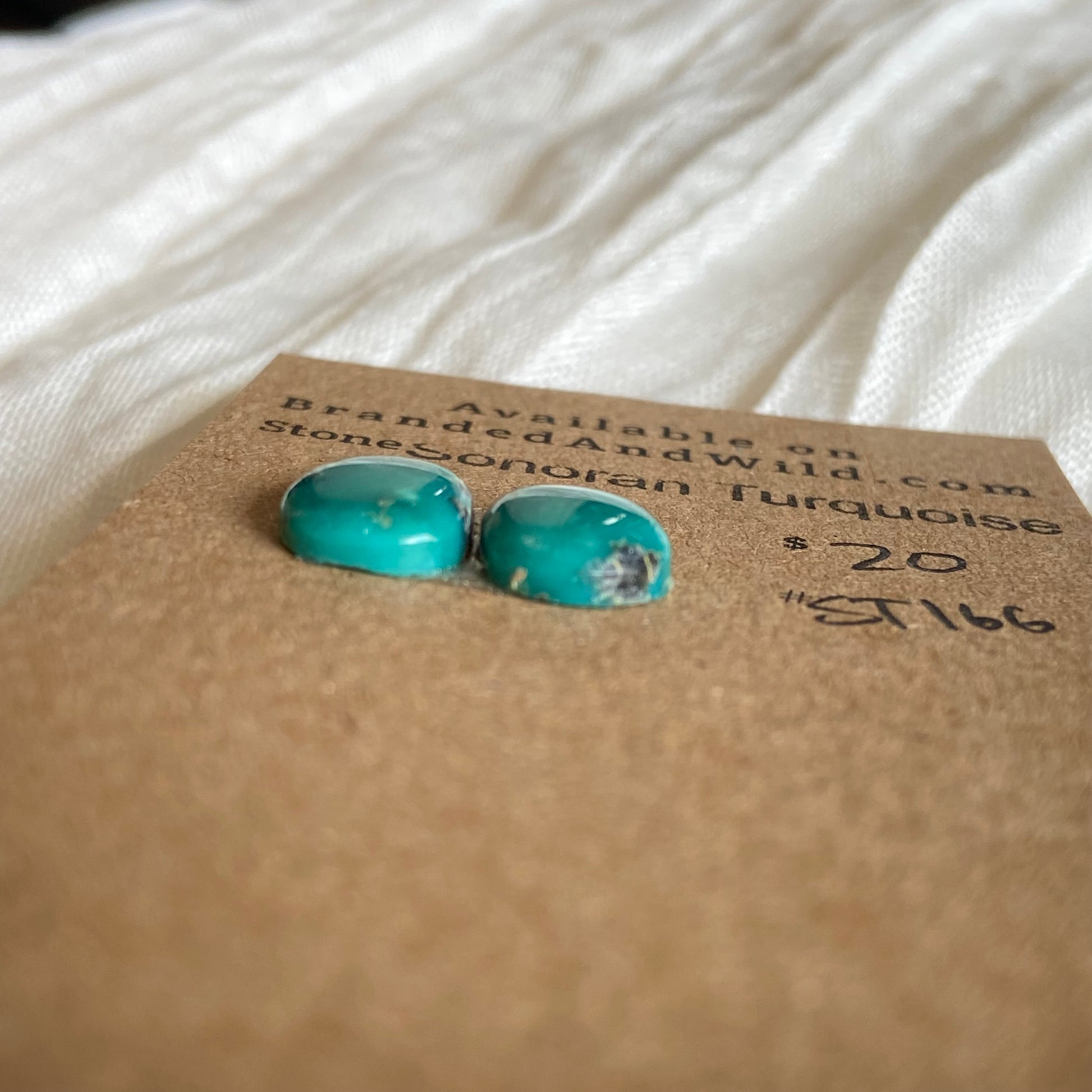 Sonoran Turquoise Cabochon - ST166 EA3686C5-2079-4621-A593-CED2D7022D09 Brandedandwild.com