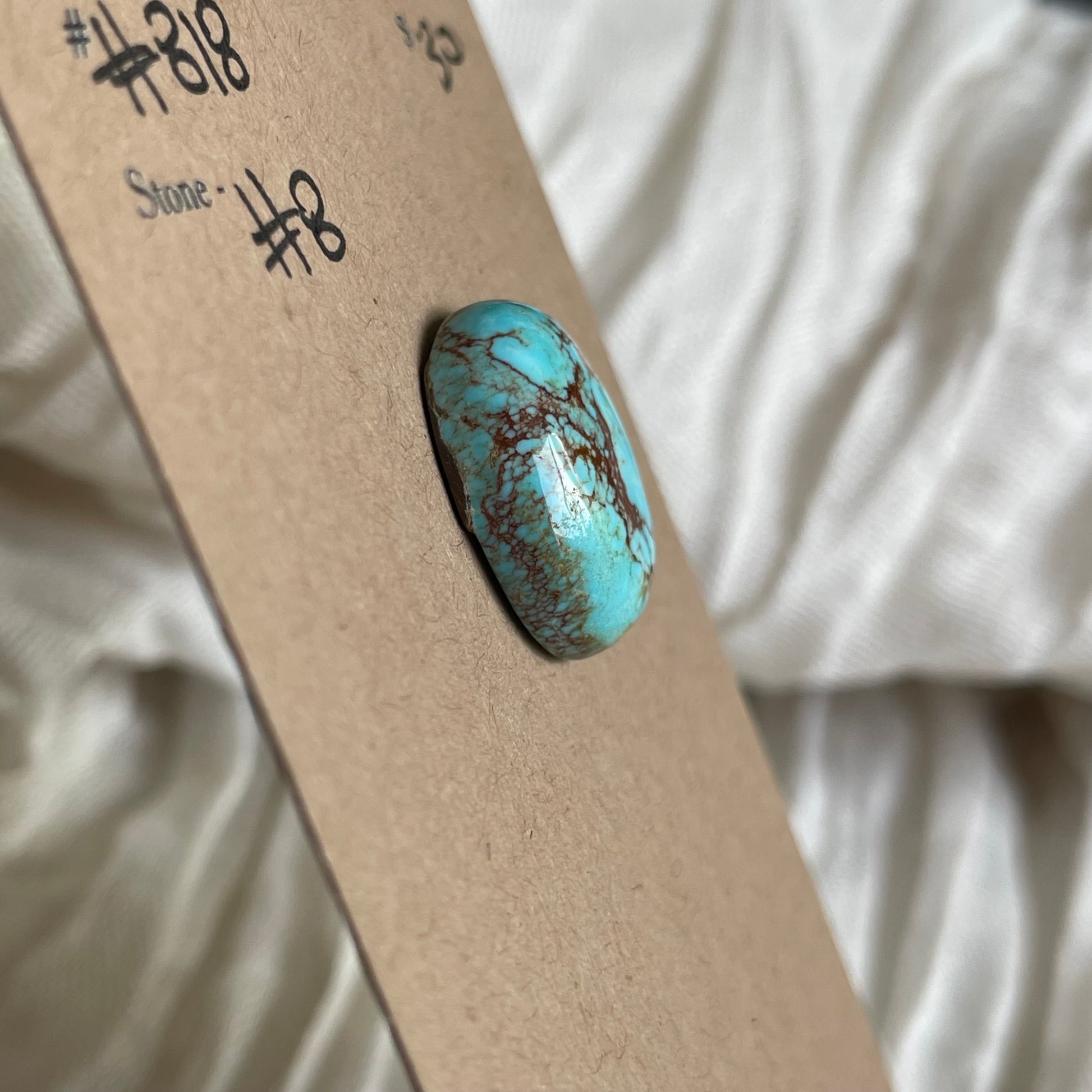 #8 Turquoise Cabochon - #818 EA96ACF3-8E6C-42CD-A7ED-B3B9E3E19D5E Brandedandwild.com