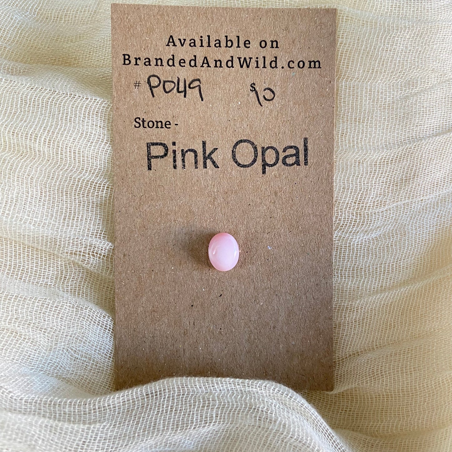 Pink Opal Cabochon - P049