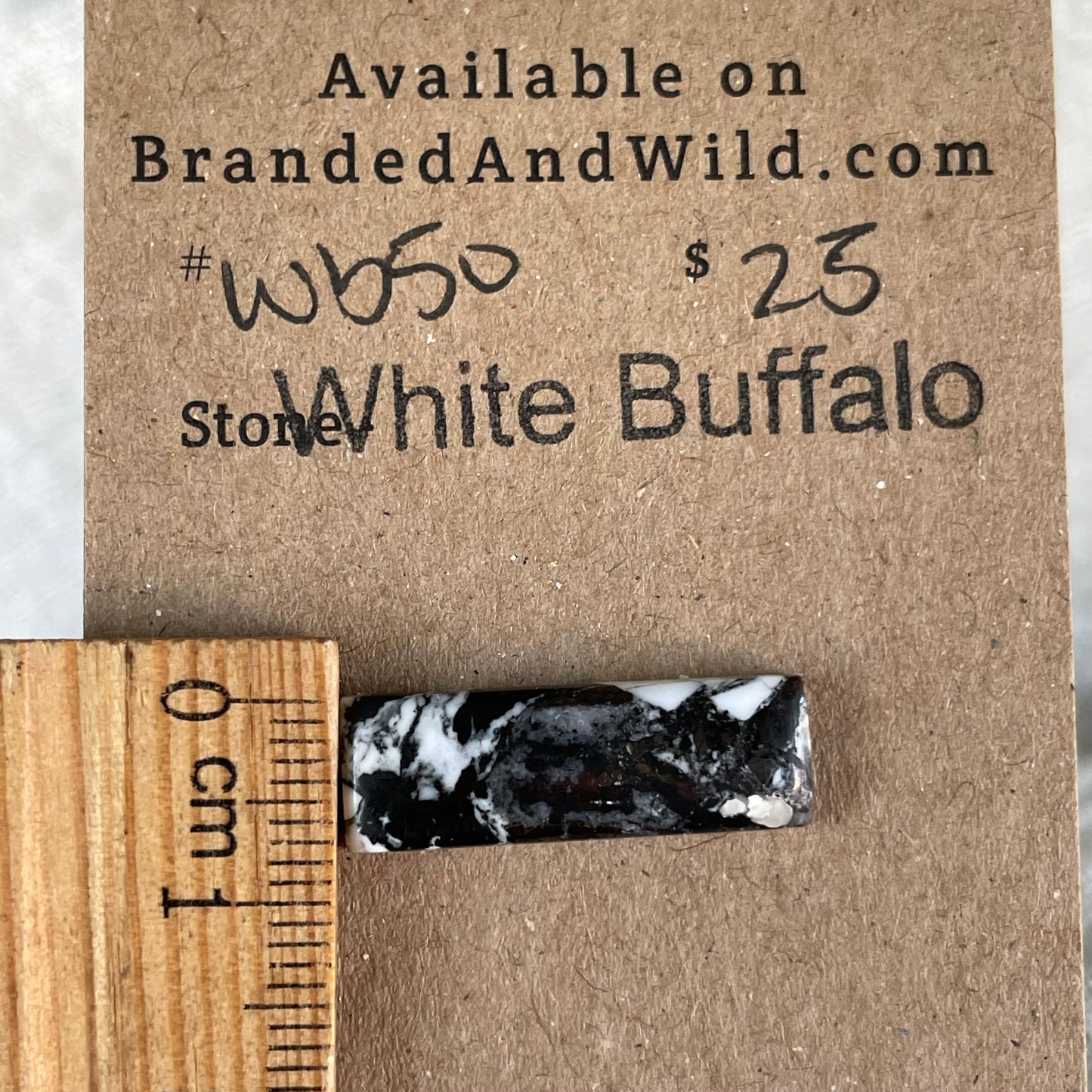 White Buffalo Cabochon - WB50
