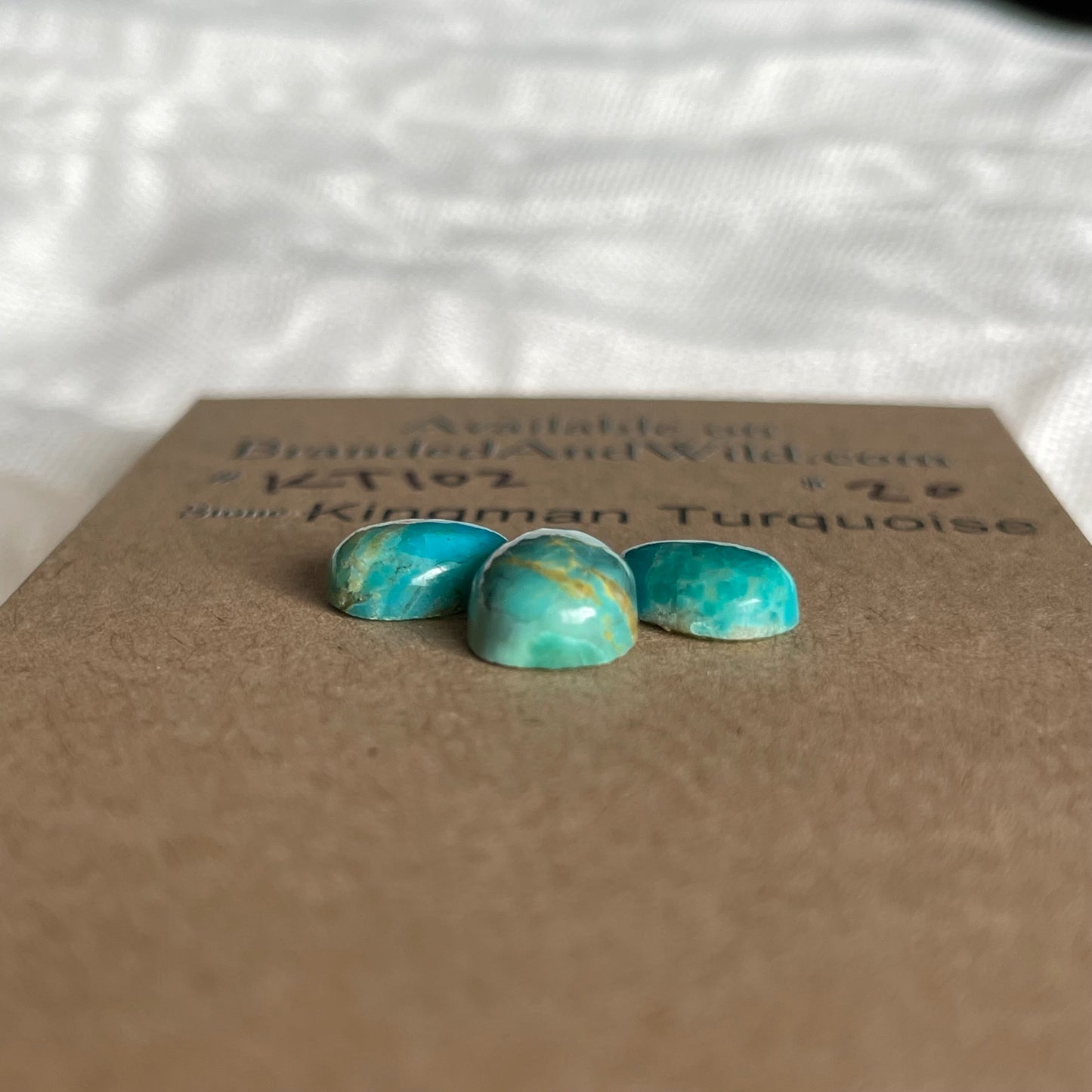 Kingman Turquoise Cabochon - KT102 EAED58ED-234D-4CD7-90A0-7B07E17AB047 Brandedandwild.com