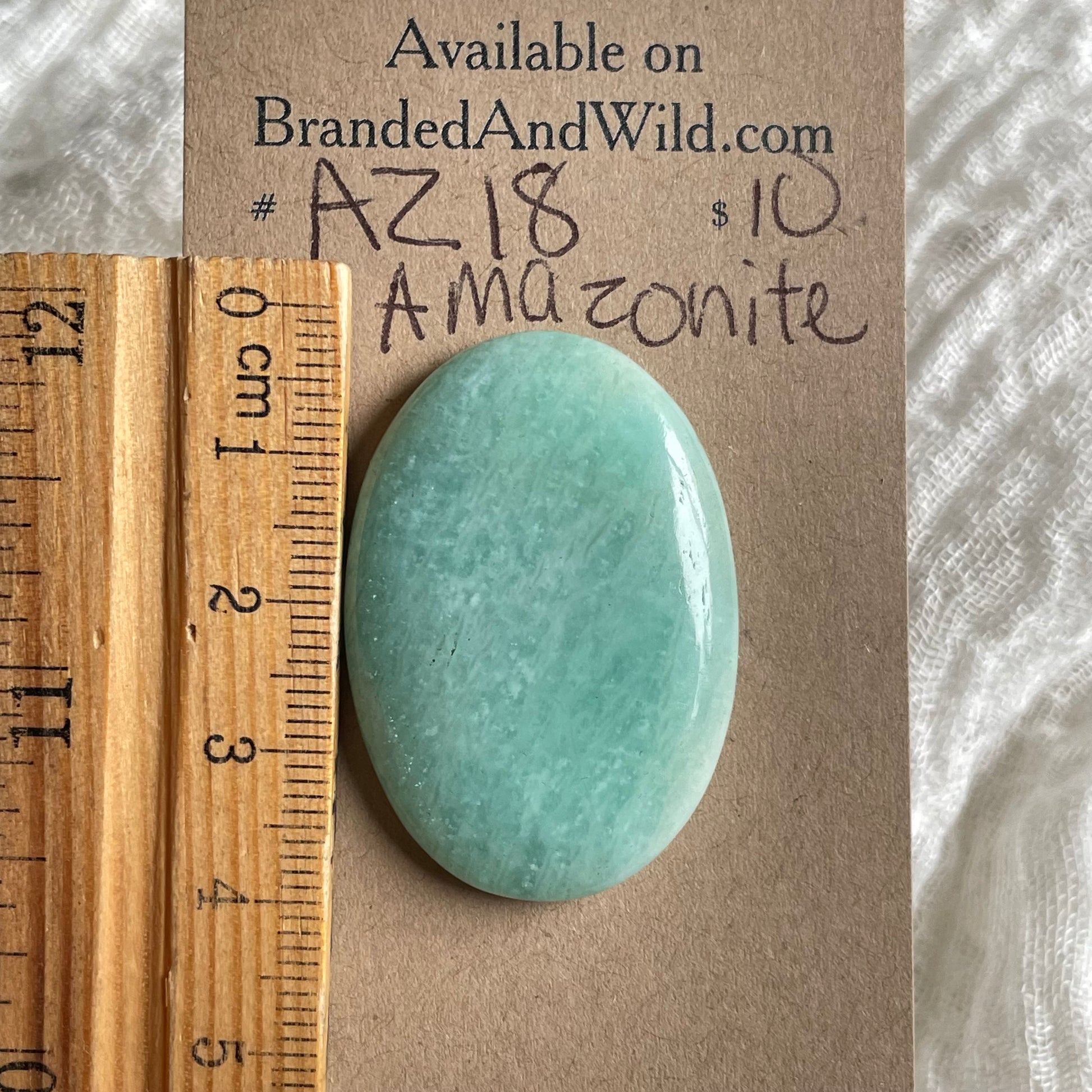 Amazonite Cabochon - AZ18 EB1274F1-40D4-4DE5-985E-A7270F5B8057 Brandedandwild.com