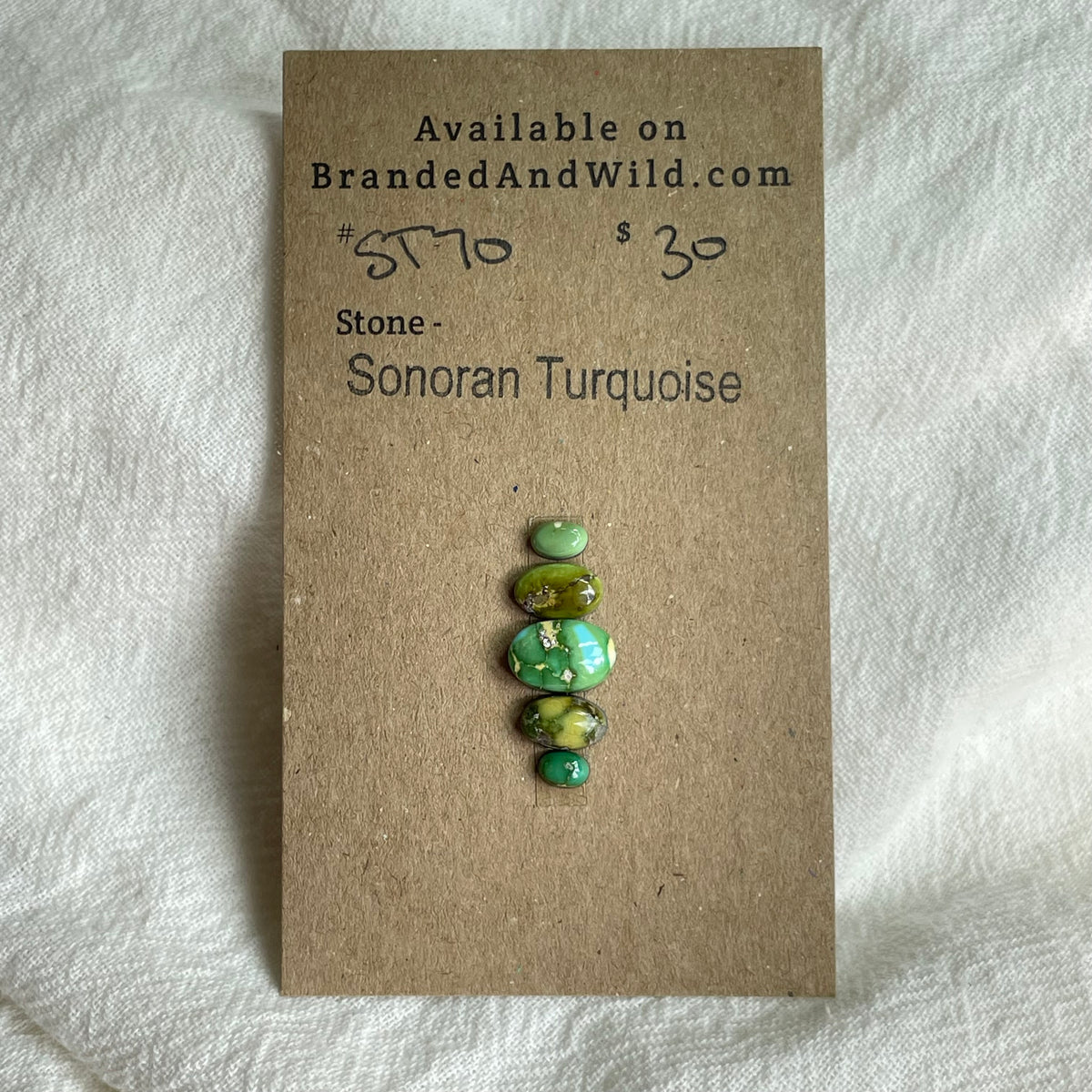 Sonoran Turquoise Cabochon - ST09 EB2DD35B-2F9E-46B2-A37B-BEBEB7FE634D Brandedandwild.com