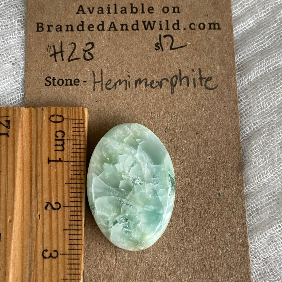 Hemimorite Cabochon - H28