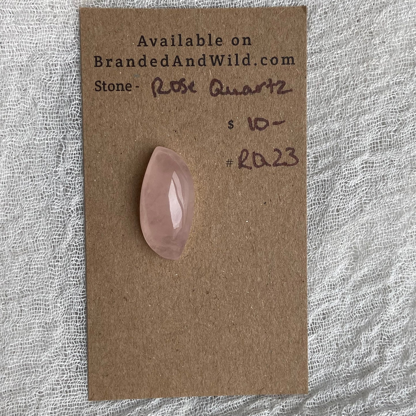 Rose Quartz Cabochon - RQ23