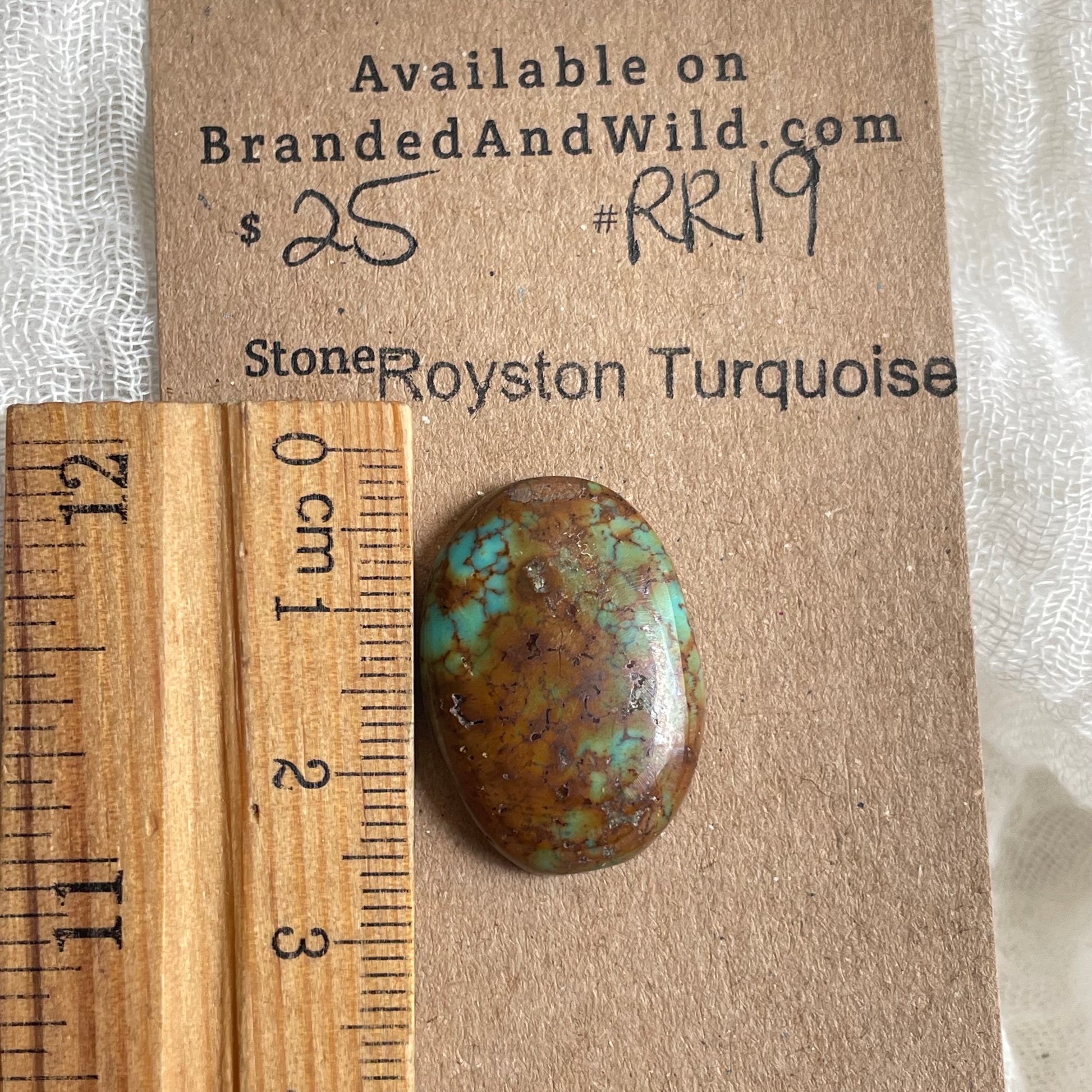 Royston Ribbon Turquoise Cabochon RR19 EB5F8922-D714-4092-975A-3DEAF816A732 Brandedandwild.com